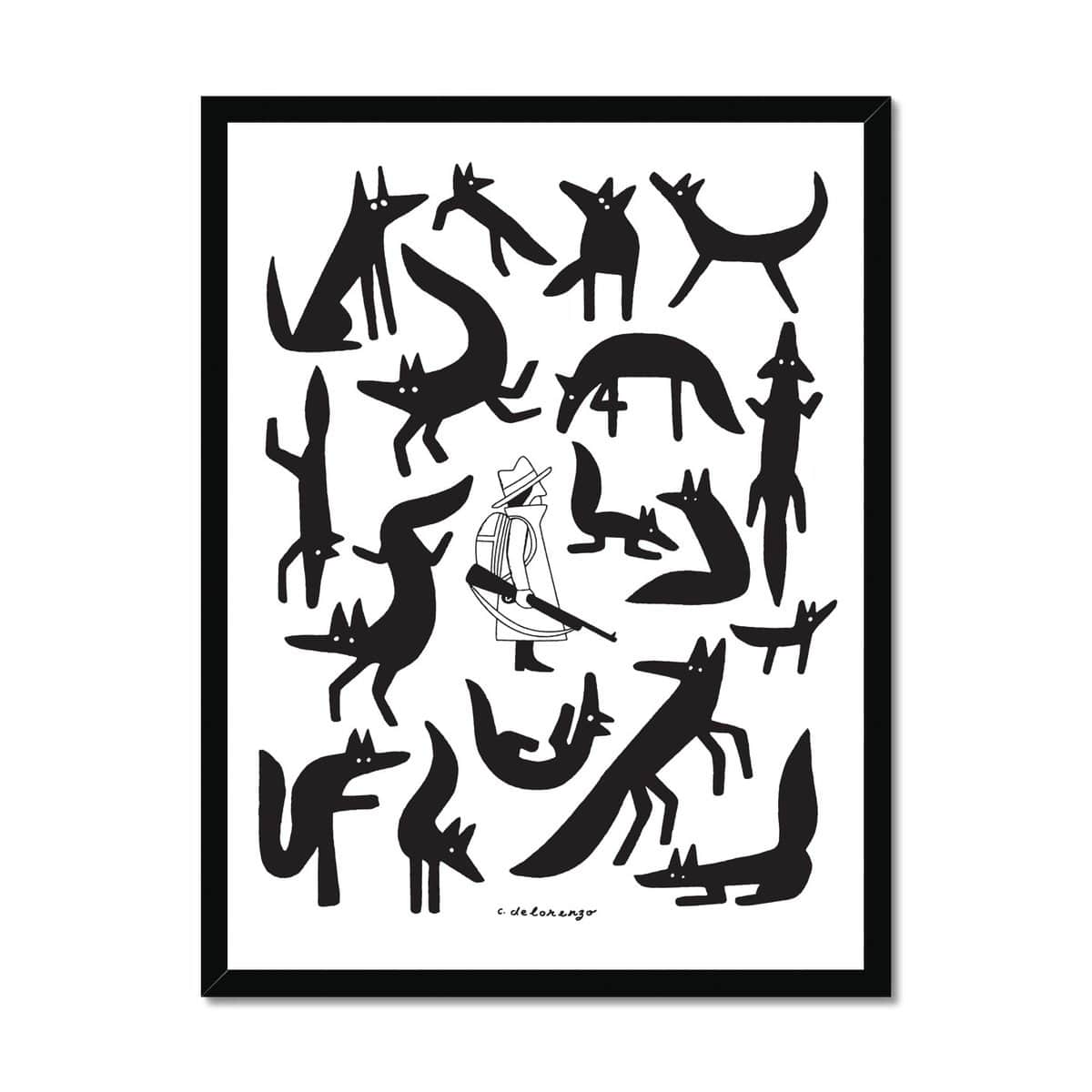 Prodigi Fine art 18"x24" / Black Frame Christopher DeLorenzo | The Hunter