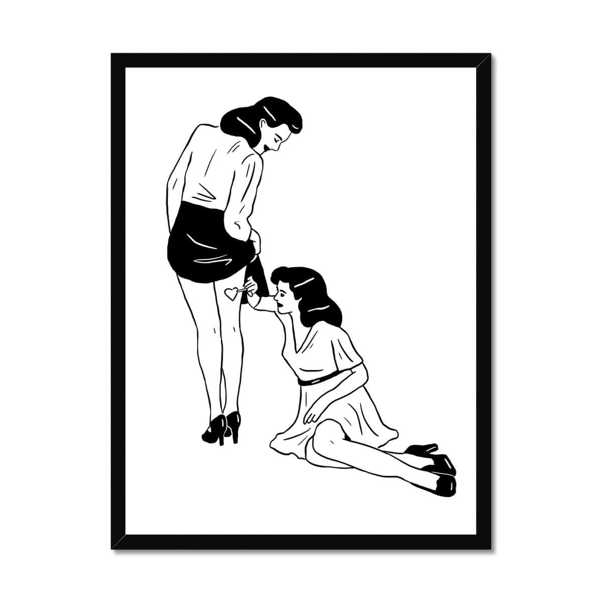 Prodigi Fine art 18"x24" / Black Frame Cloé Bourguignon | La Femme Fardée