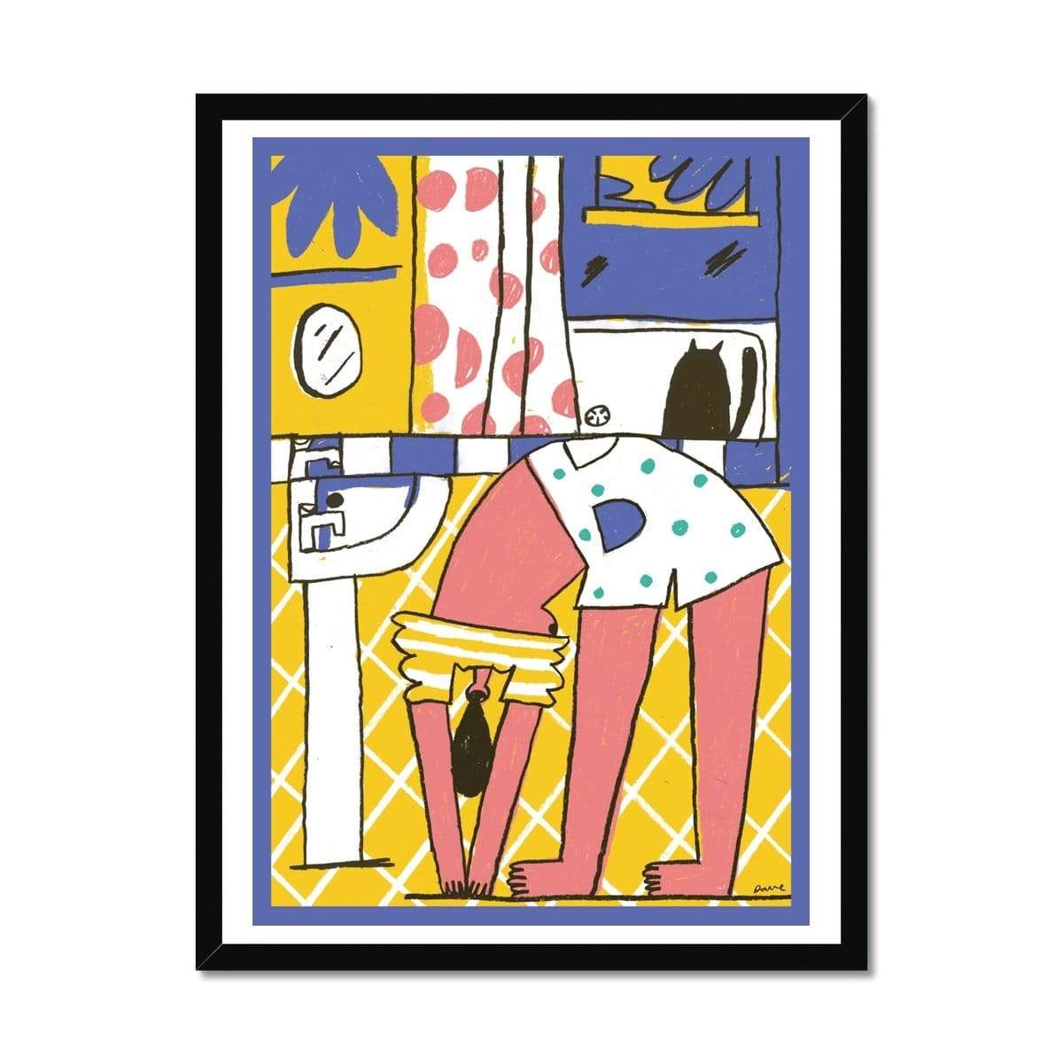 Prodigi Fine art 18"x24" / Black Frame David J McMillan | Morning Stretches