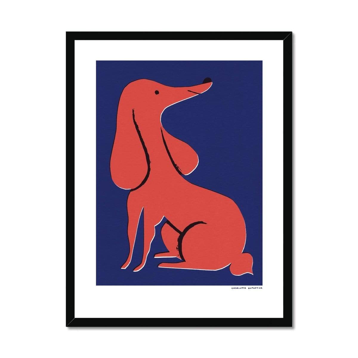 Prodigi Fine art 18"x24" / Black Frame Dog Framed Print