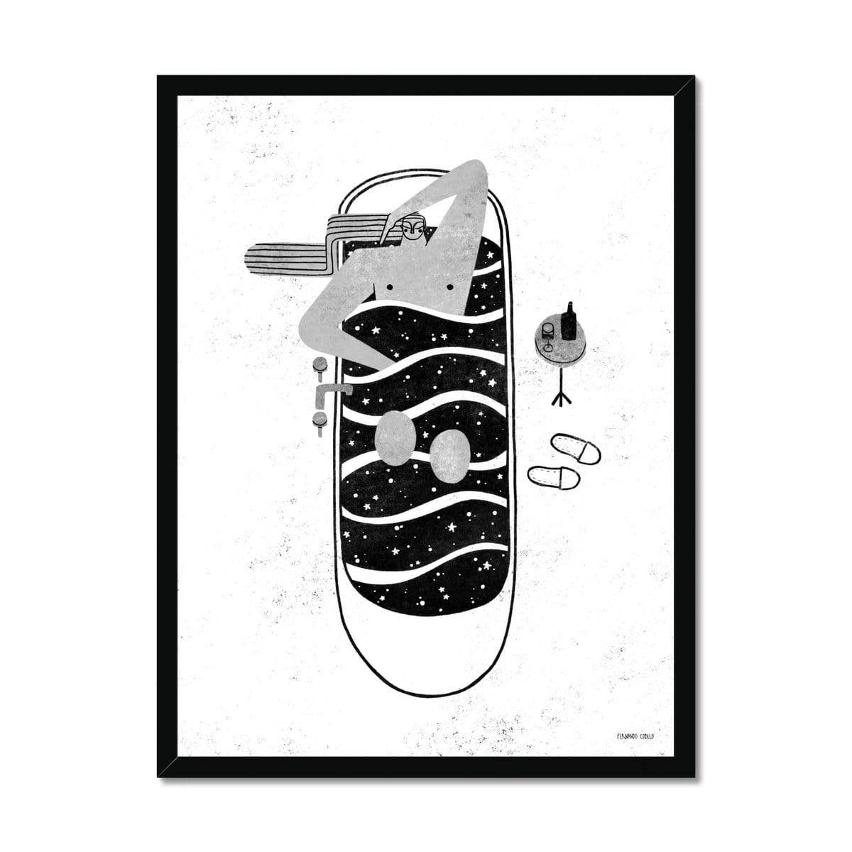 Prodigi Fine art 18"x24" / Black Frame Fernando Cobelo | Cosmic Bath