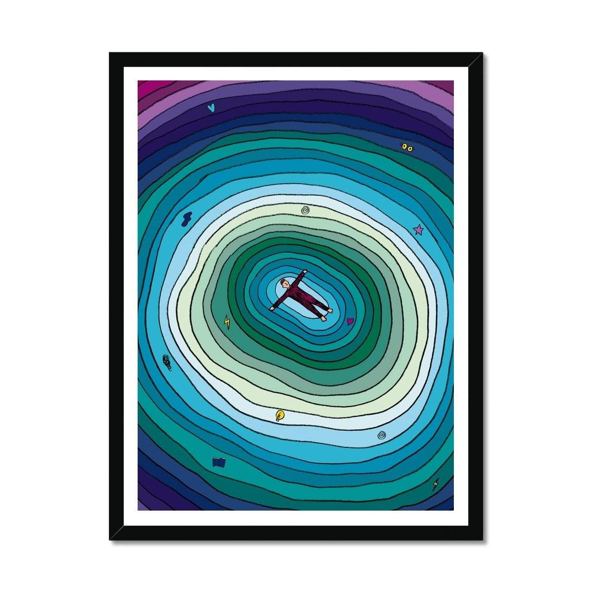 Prodigi Fine art 18"x24" / Black Frame Floating in my Mind Framed Print