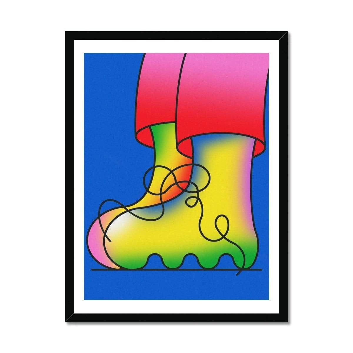 Prodigi Fine art 18"x24" / Black Frame Fran Caballero | Boots