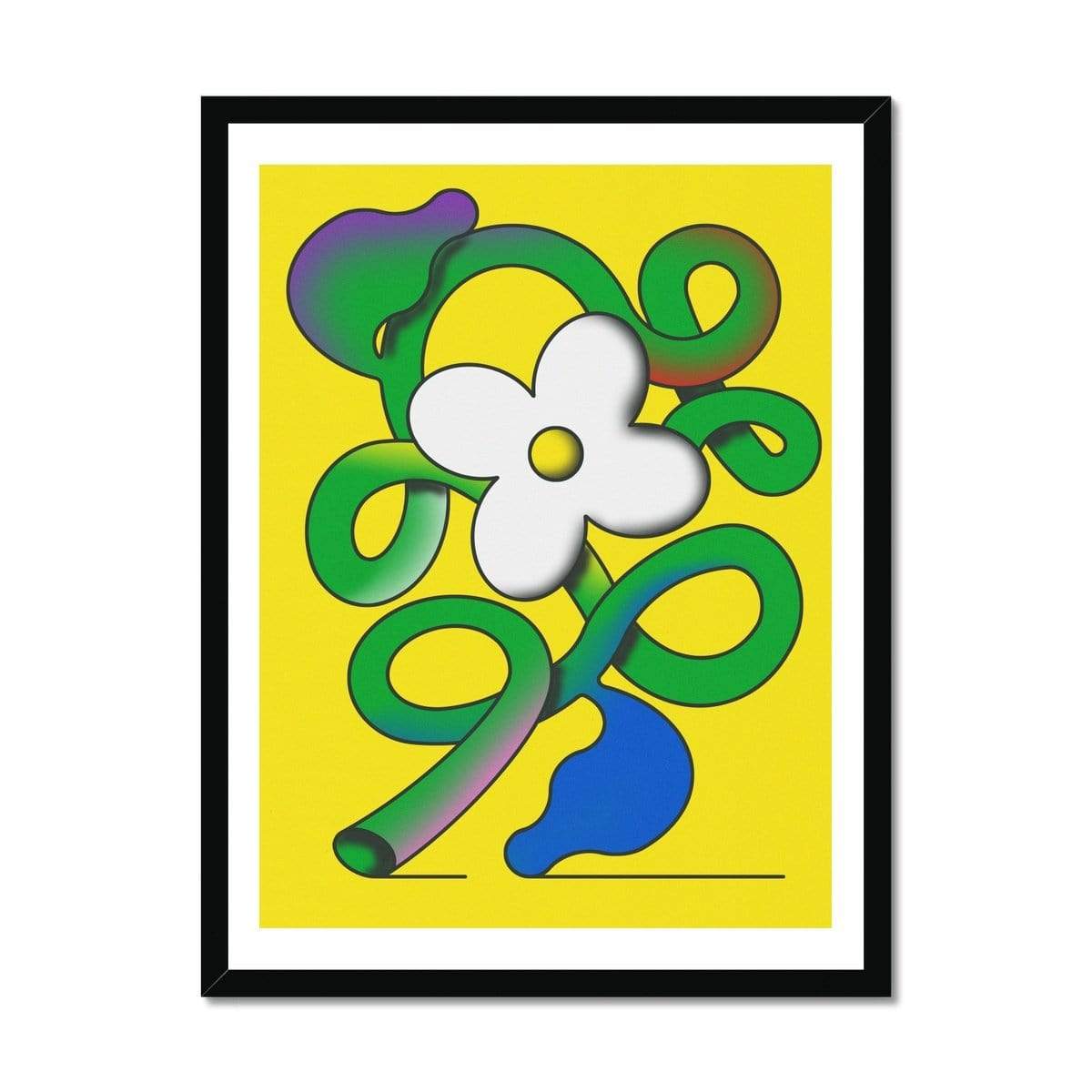 Prodigi Fine art 18"x24" / Black Frame Fran Caballero | Flower