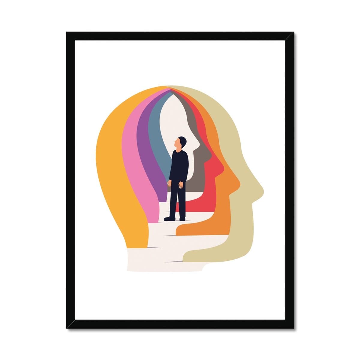 Prodigi Fine art 18"x24" / Black Frame Francesco Ciccolella | Head Number 1