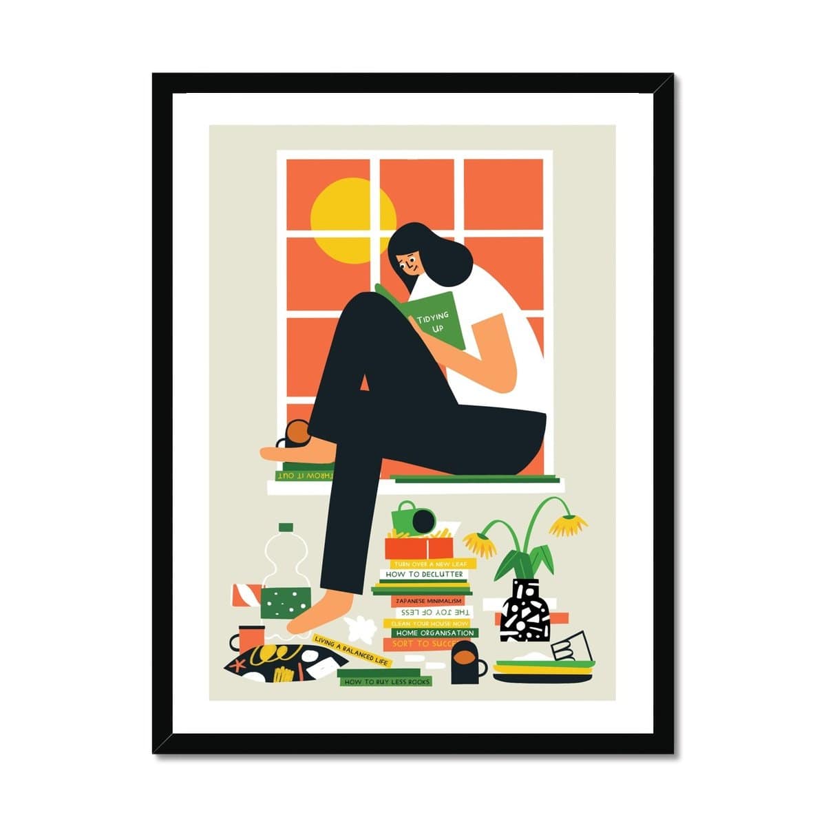 Prodigi Fine art 18"x24" / Black Frame Fuchsia MacAree | New Leaf