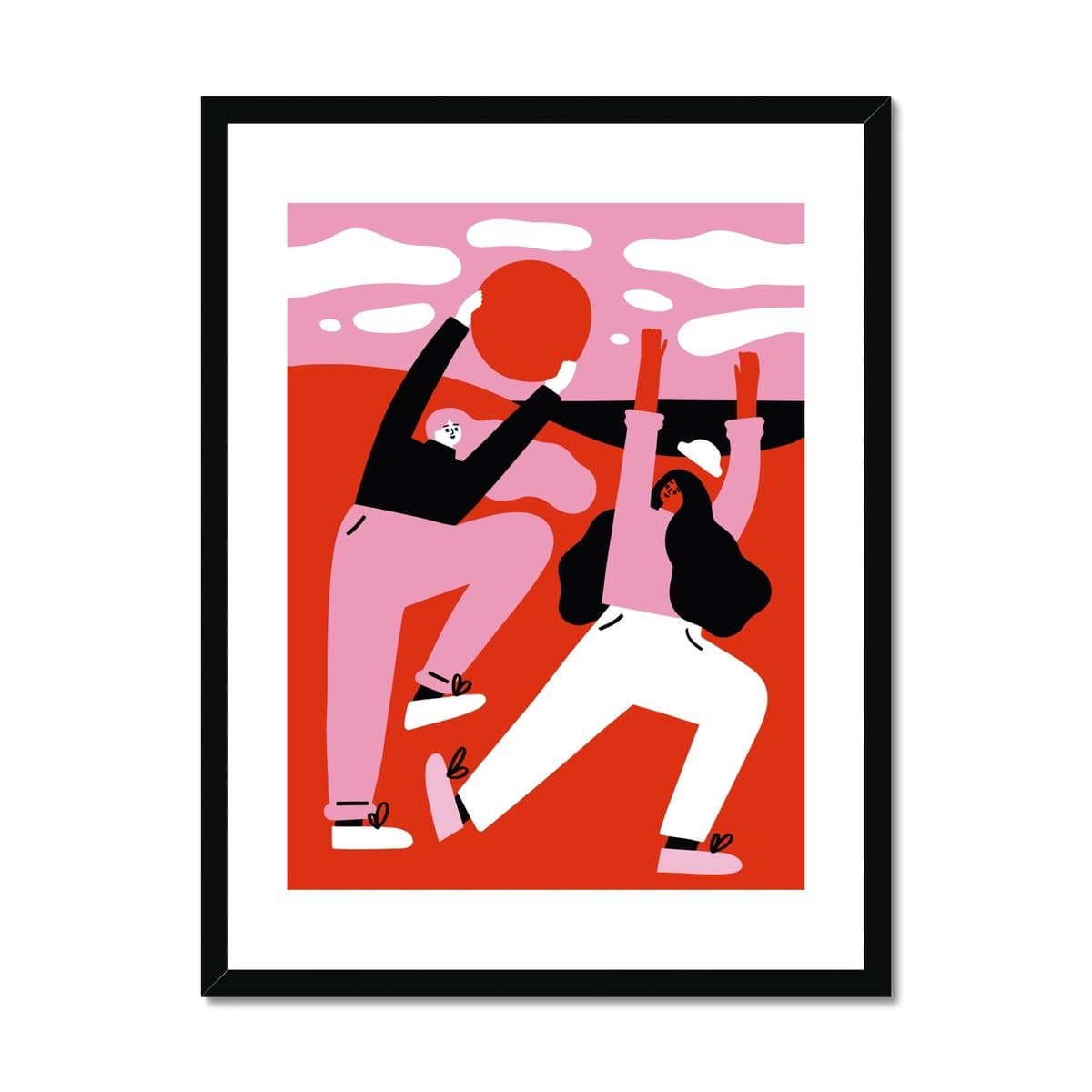 Prodigi Fine art 18"x24" / Black Frame Fuchsia MacAree | Sun