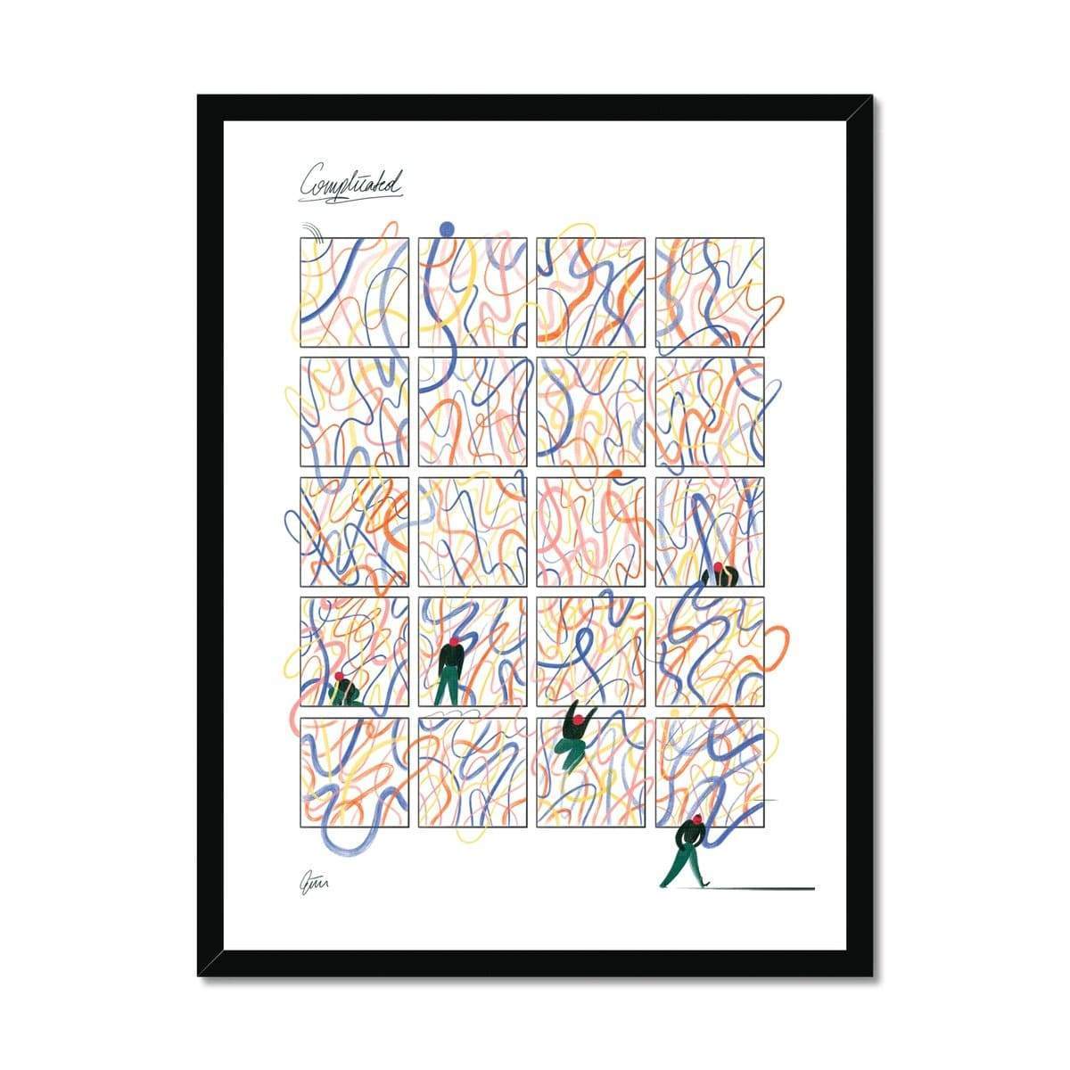 Prodigi Fine art 18"x24" / Black Frame Gizem Vural | Complicated Comic