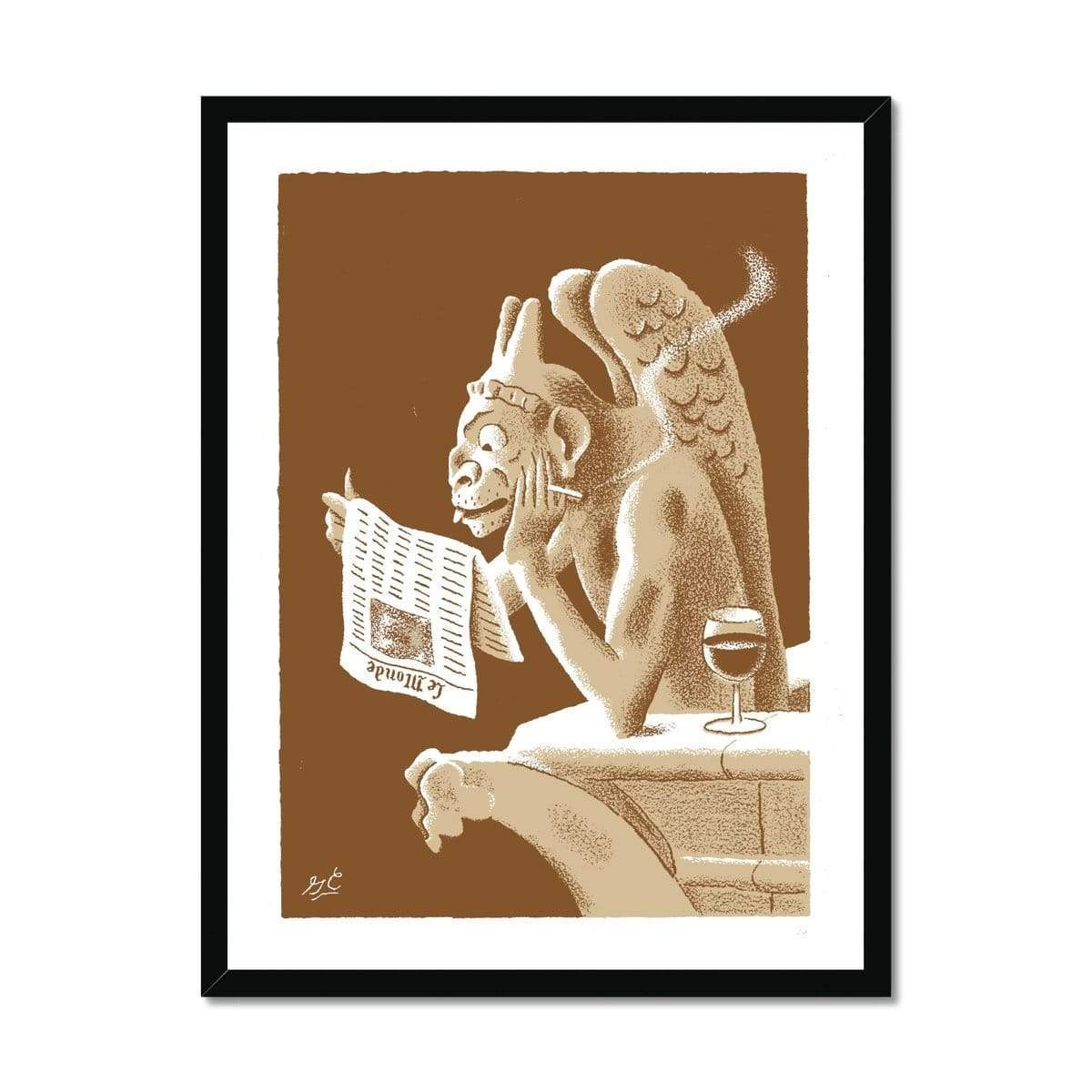 Prodigi Fine art 18"x24" / Black Frame Greg Clarke | Gargoyle