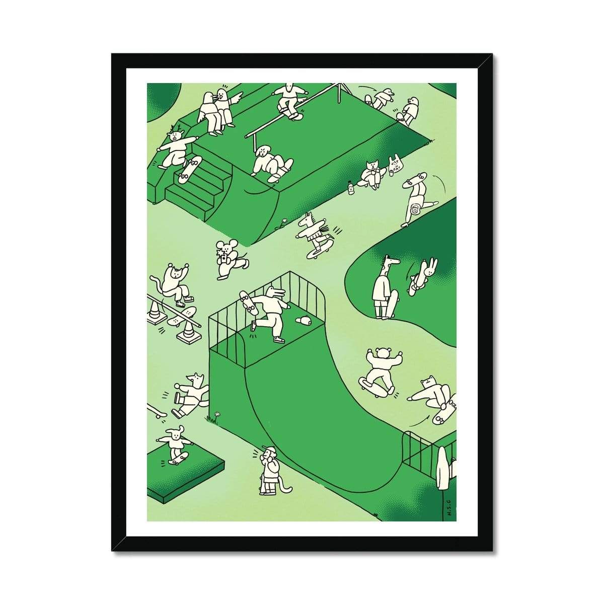 Prodigi Fine art 18"x24" / Black Frame Holly St Clair | Animal Park