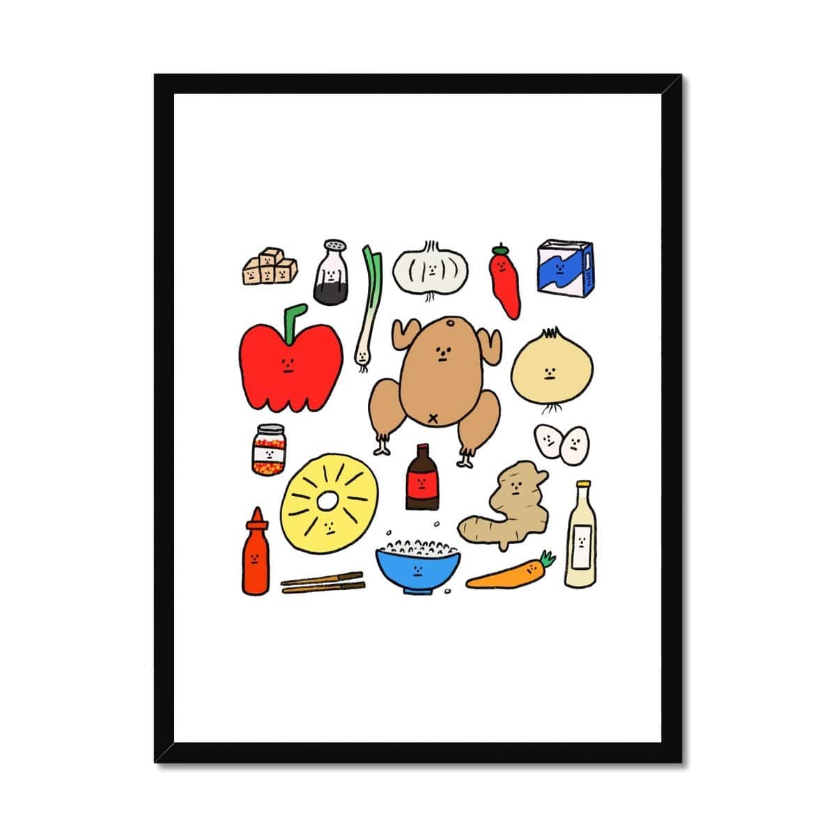 Prodigi Fine art 18"x24" / Black Frame Holly St Clair | Sweet and Sour Chicken