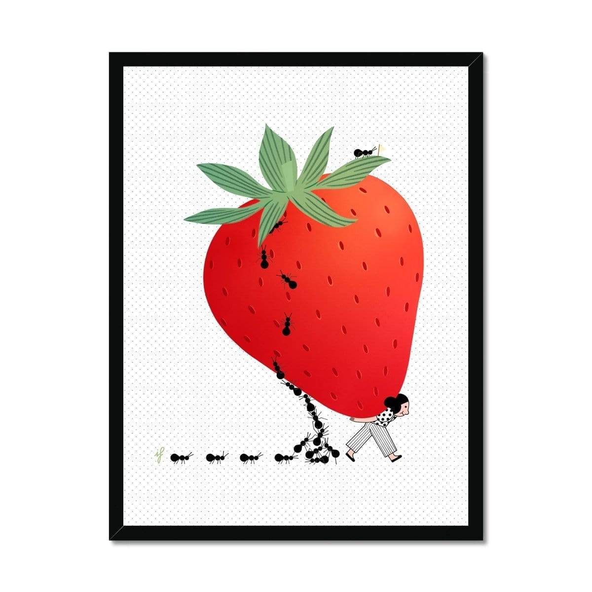 Prodigi Fine art 18"x24" / Black Frame Ilaria Falorsi | Berry
