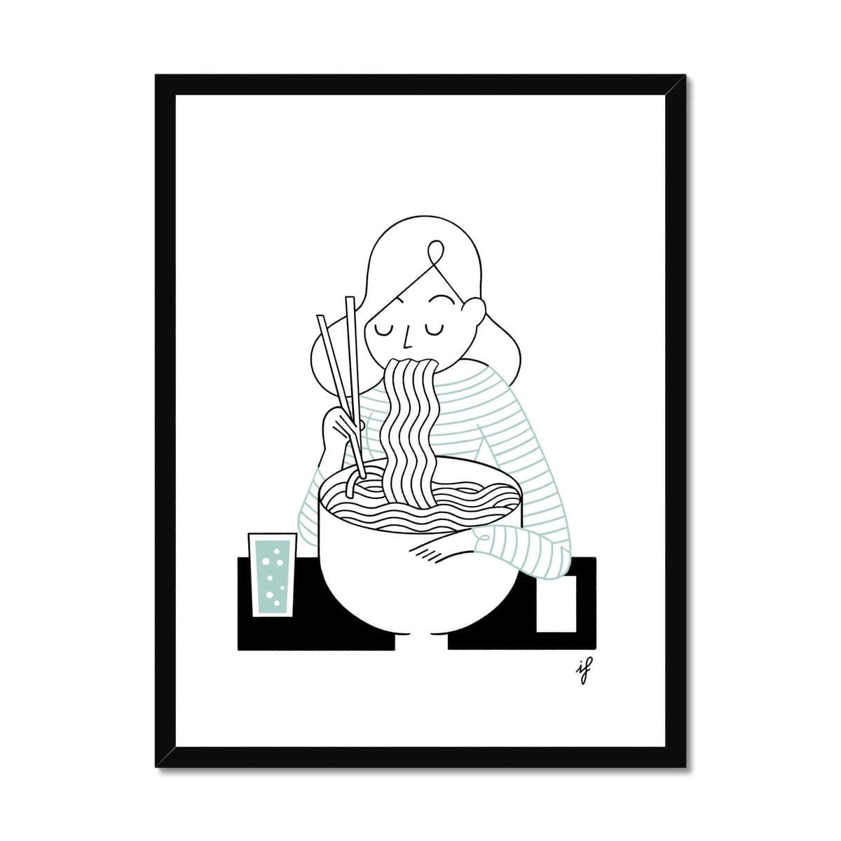 Prodigi Fine art 18"x24" / Black Frame Ilaria Falorsi | Ramen