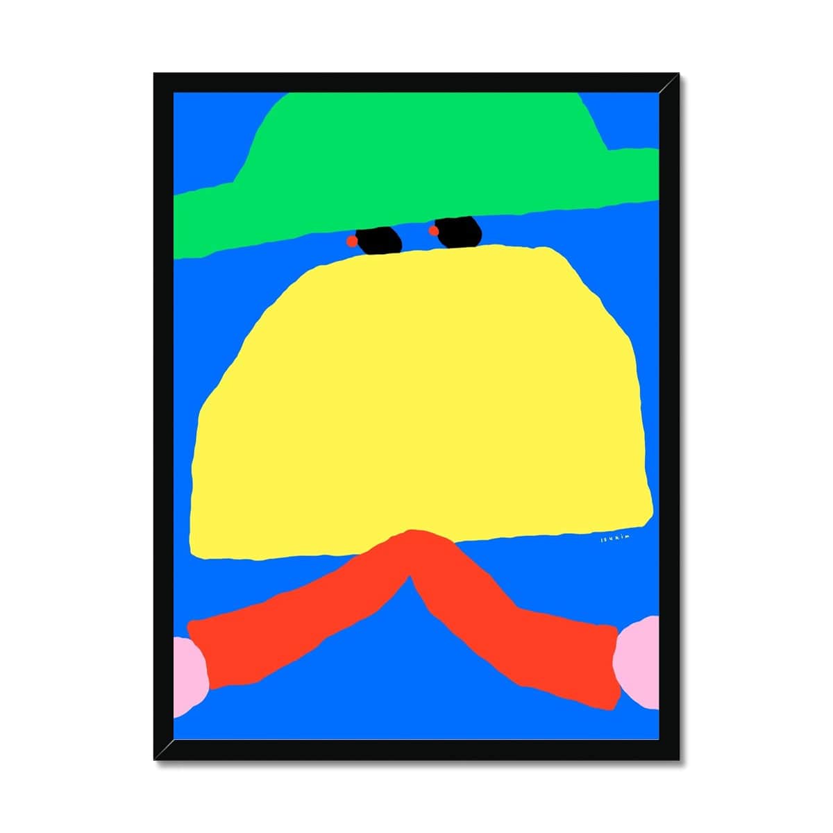 Prodigi Fine art 18"x24" / Black Frame Isu Kim - [ A hat for two] Framed Print