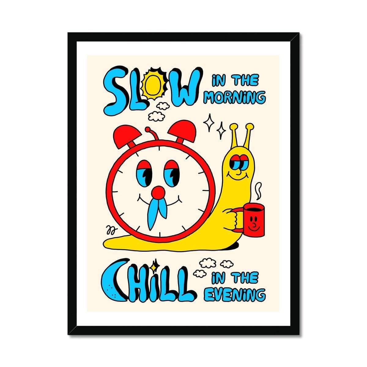 Prodigi Fine art 18"x24" / Black Frame Jango Jim | Slow Chill Framed Print