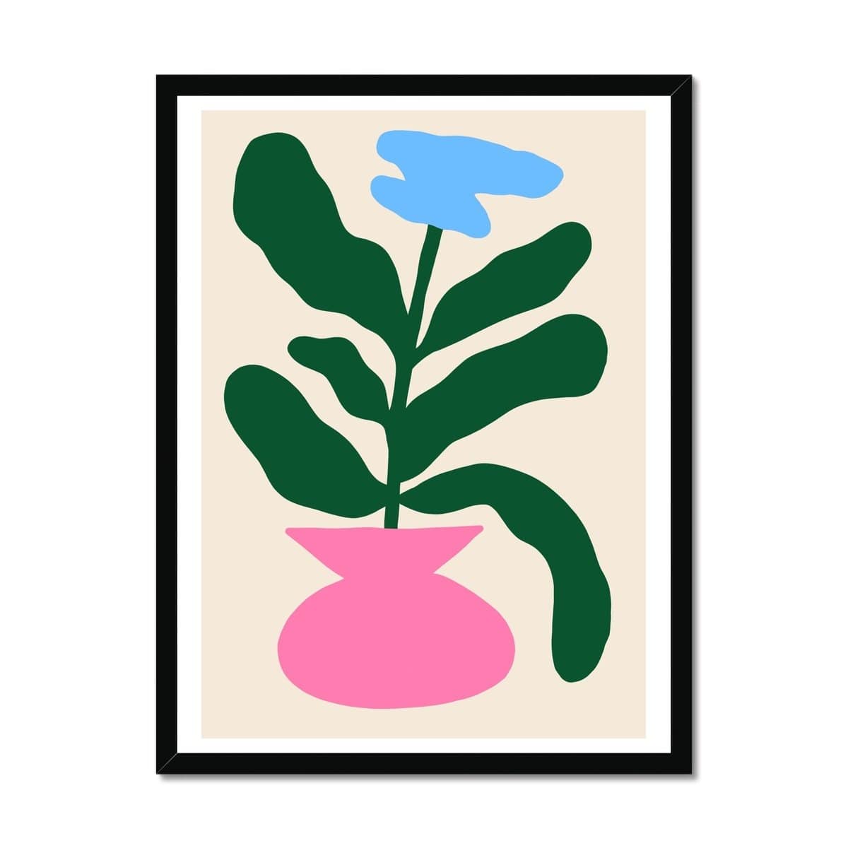 Prodigi Fine art 18"x24" / Black Frame Joel Burden | Blue Flower