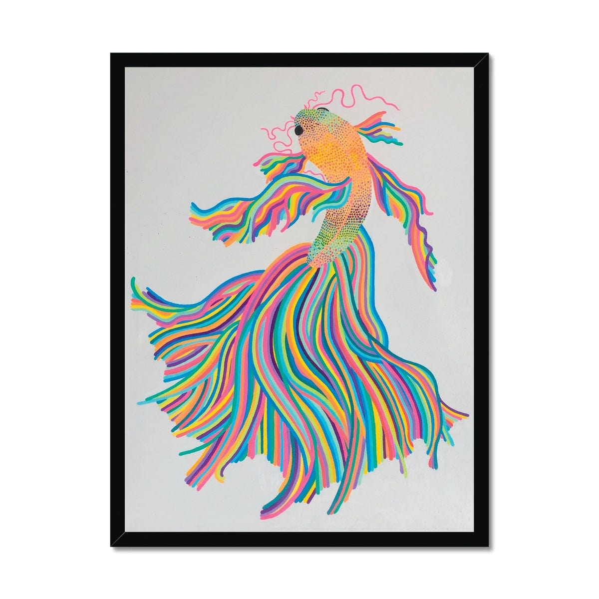 Prodigi Fine art 18"x24" / Black Frame Kolourful Koi Framed Print