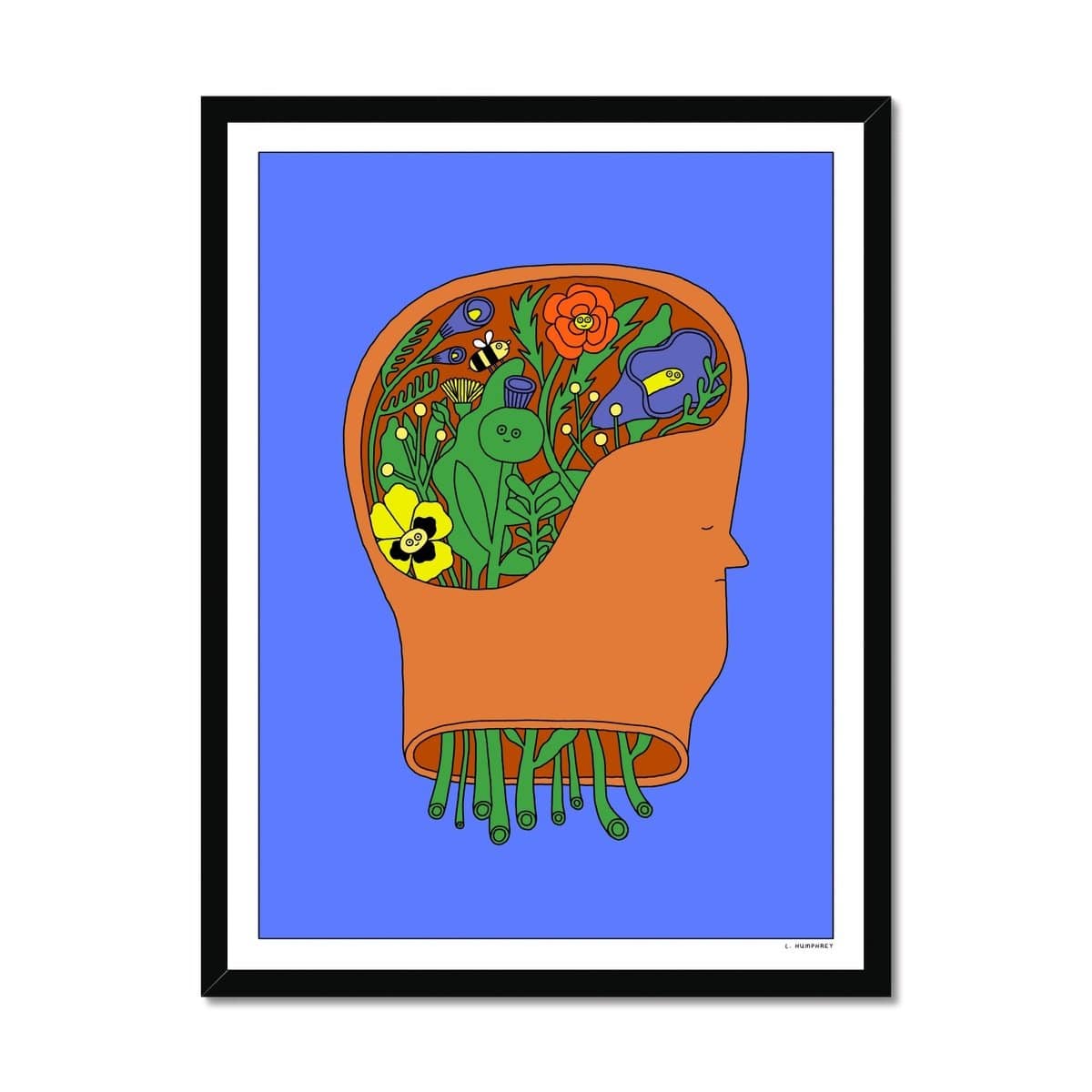 Prodigi Fine art 18"x24" / Black Frame Lauren Humphrey | Internal Blossom