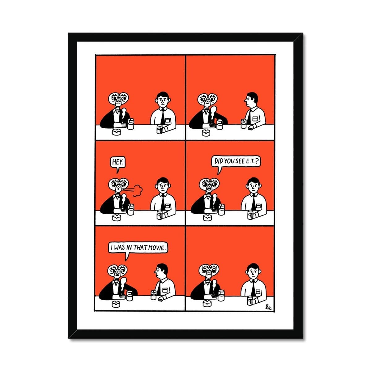 Prodigi Fine art 18"x24" / Black Frame Leon Edler | E.T.