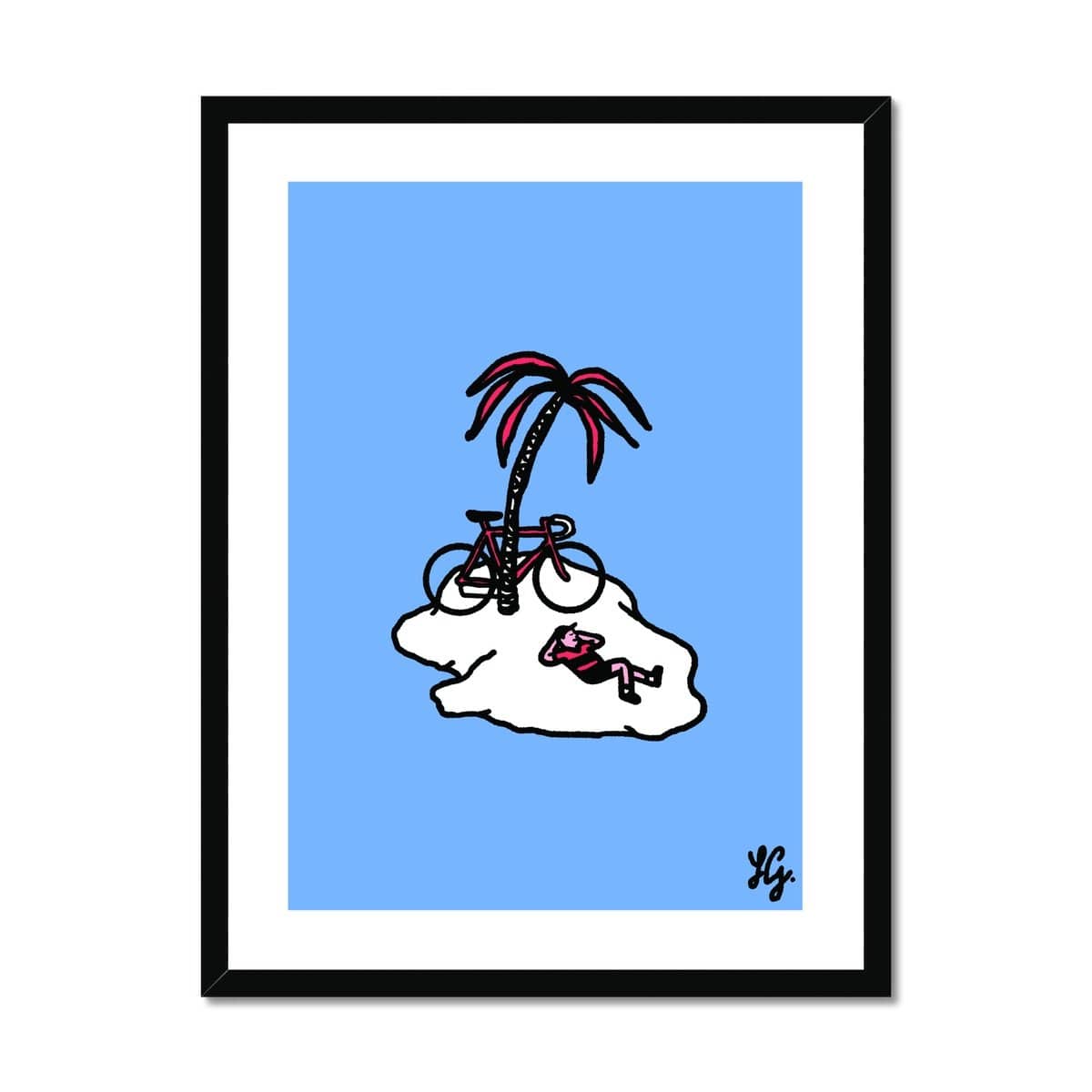 Prodigi Fine art 18"x24" / Black Frame Lorenzo Gritti | Cycling Needs Space