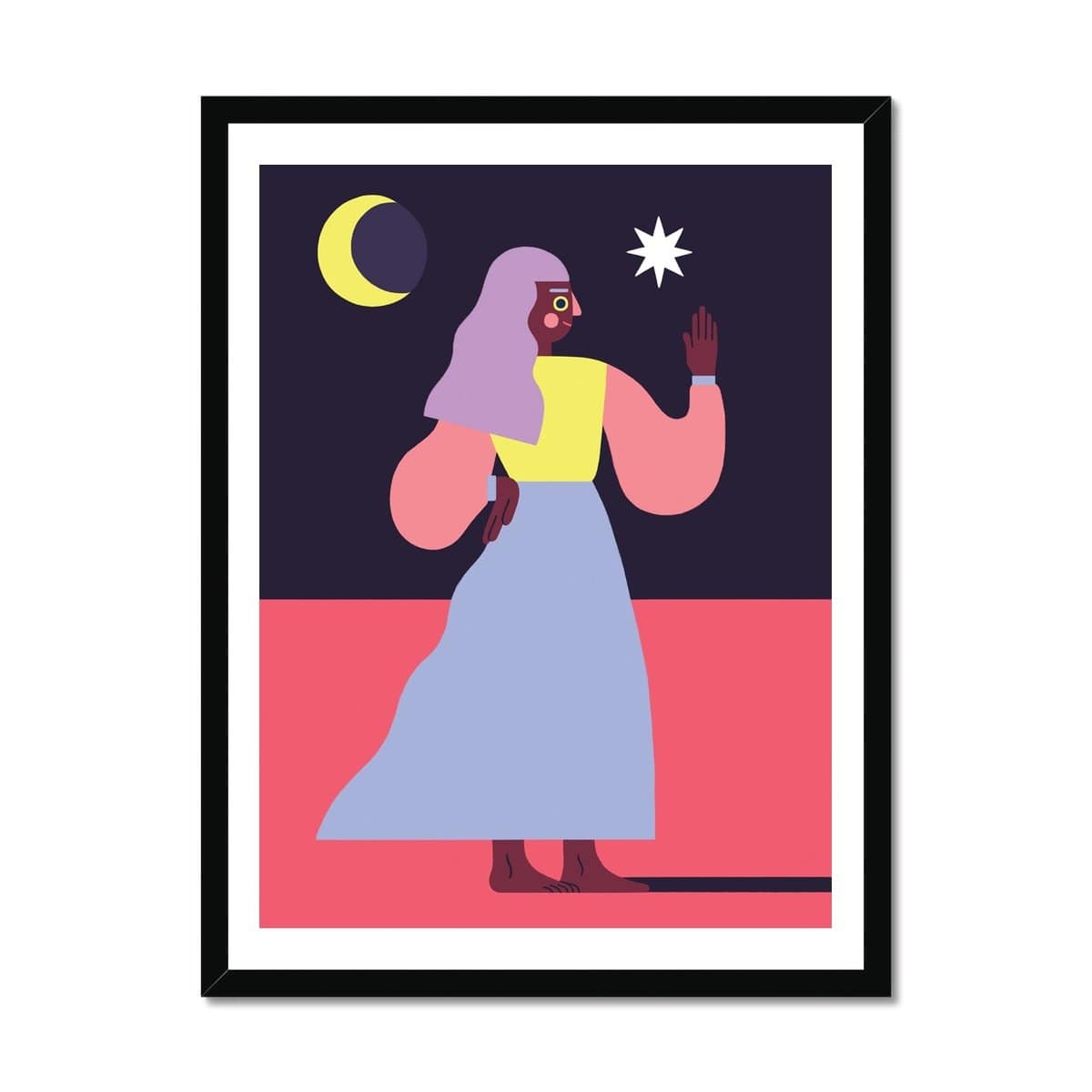 Prodigi Fine art 18"x24" / Black Frame Louise Rosenkrands | Sorceress