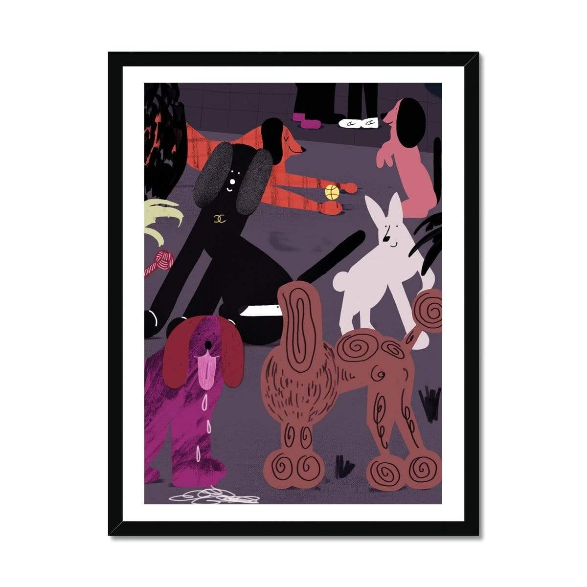 Prodigi Fine art 18"x24" / Black Frame Lukasz Golędzinowski | Dogs