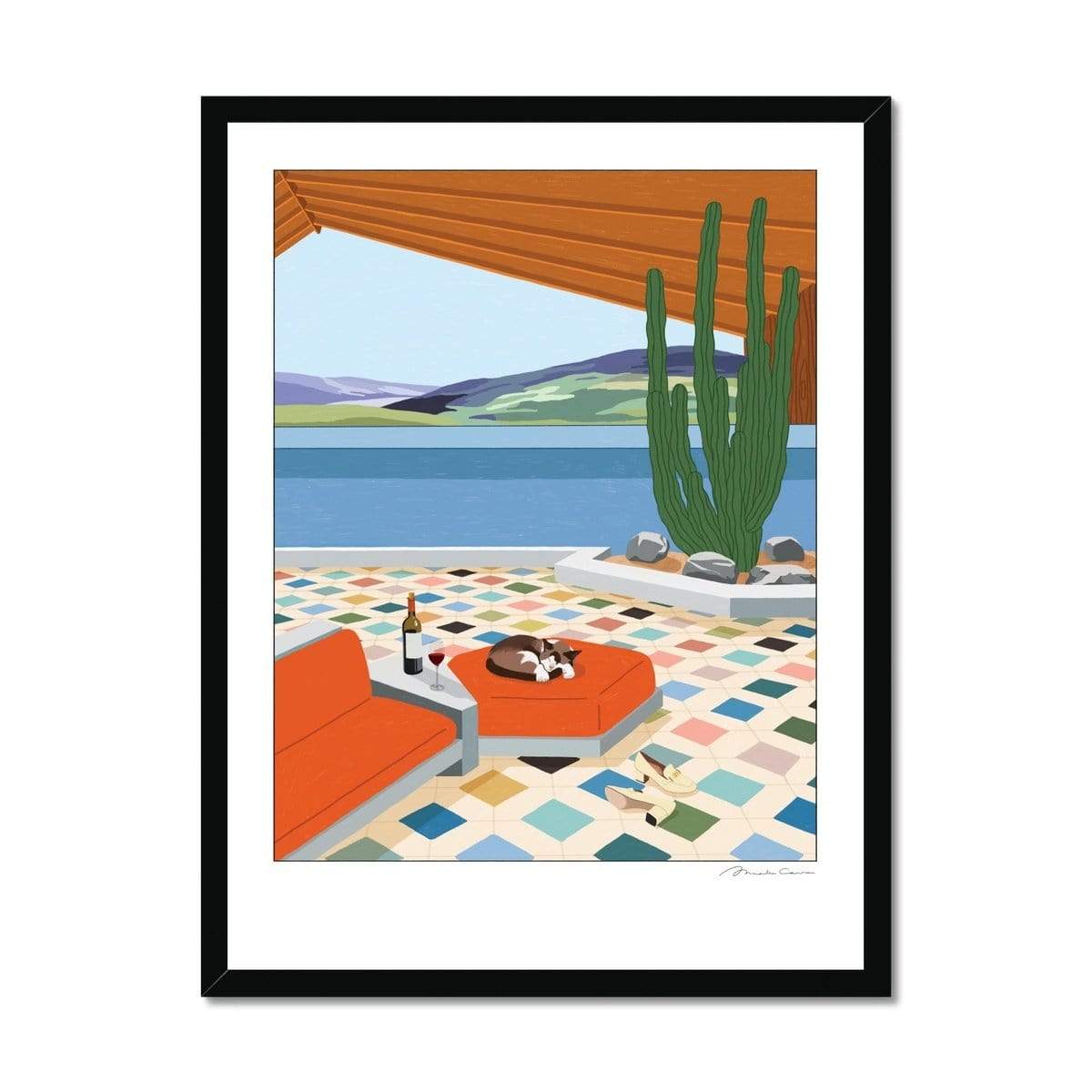 Prodigi Fine art 18"x24" / Black Frame Maaike Canne | The Valley