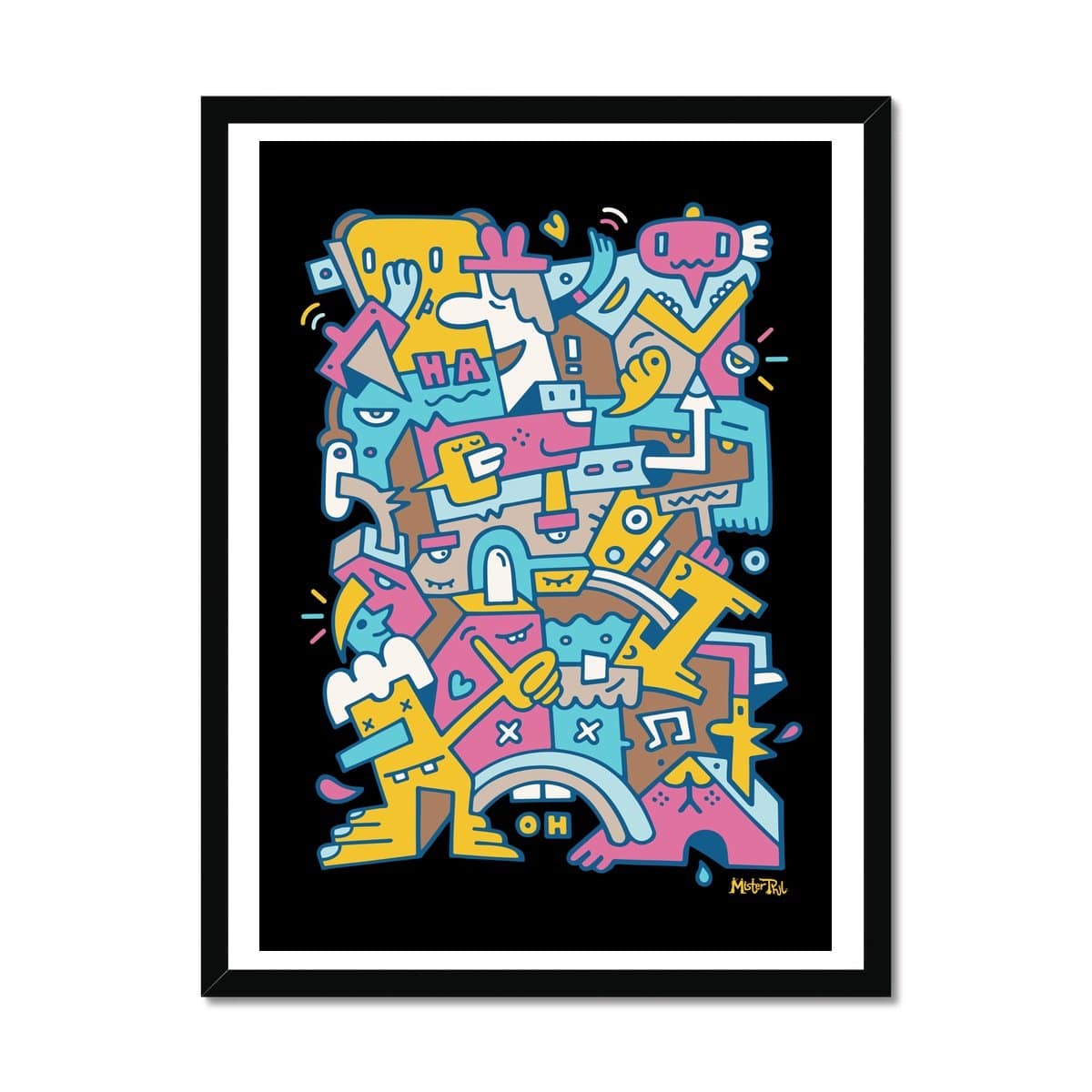 Prodigi Fine art 18"x24" / Black Frame Mister Phil | Ha-Oh