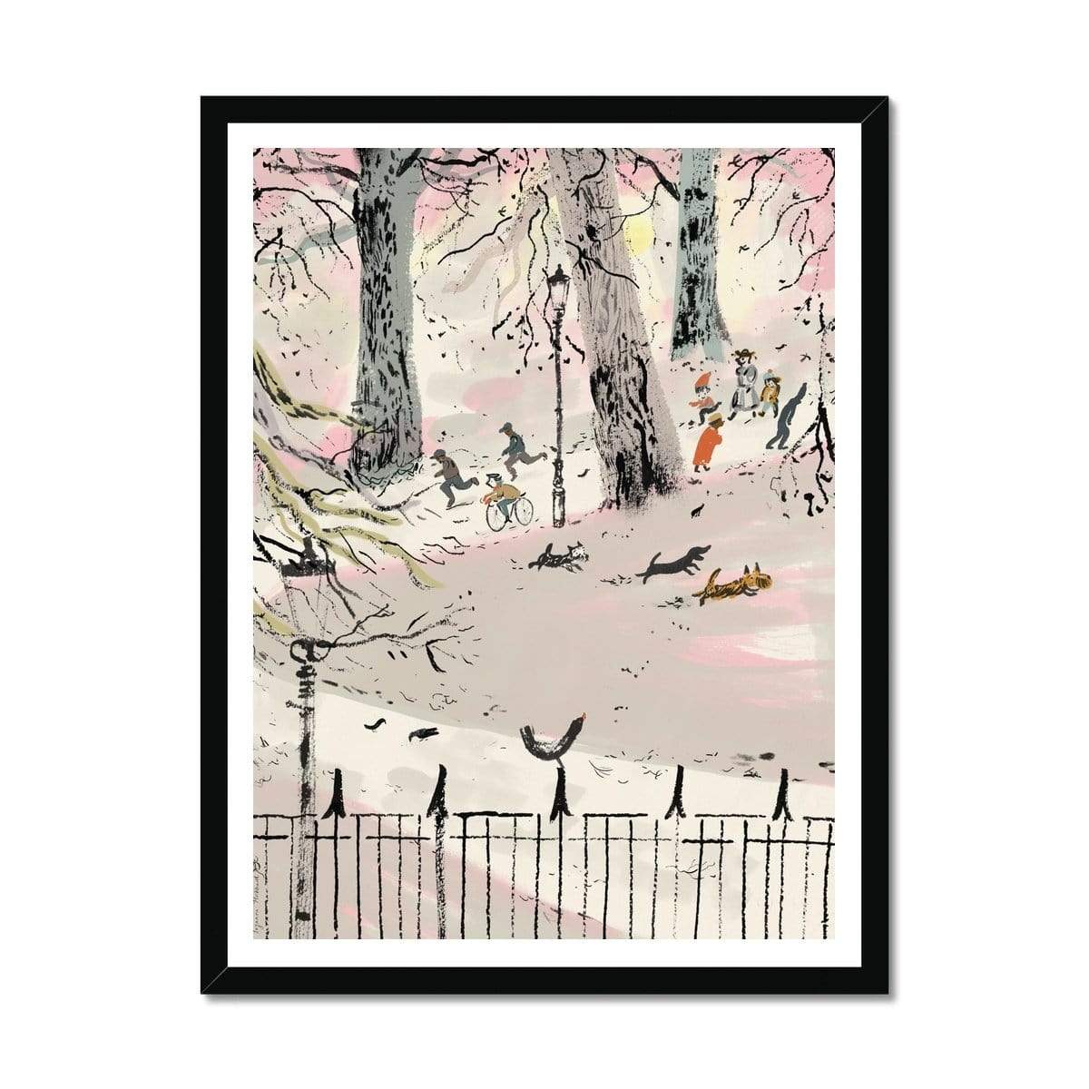 Prodigi Fine art 18"x24" / Black Frame Morning Run Framed Print