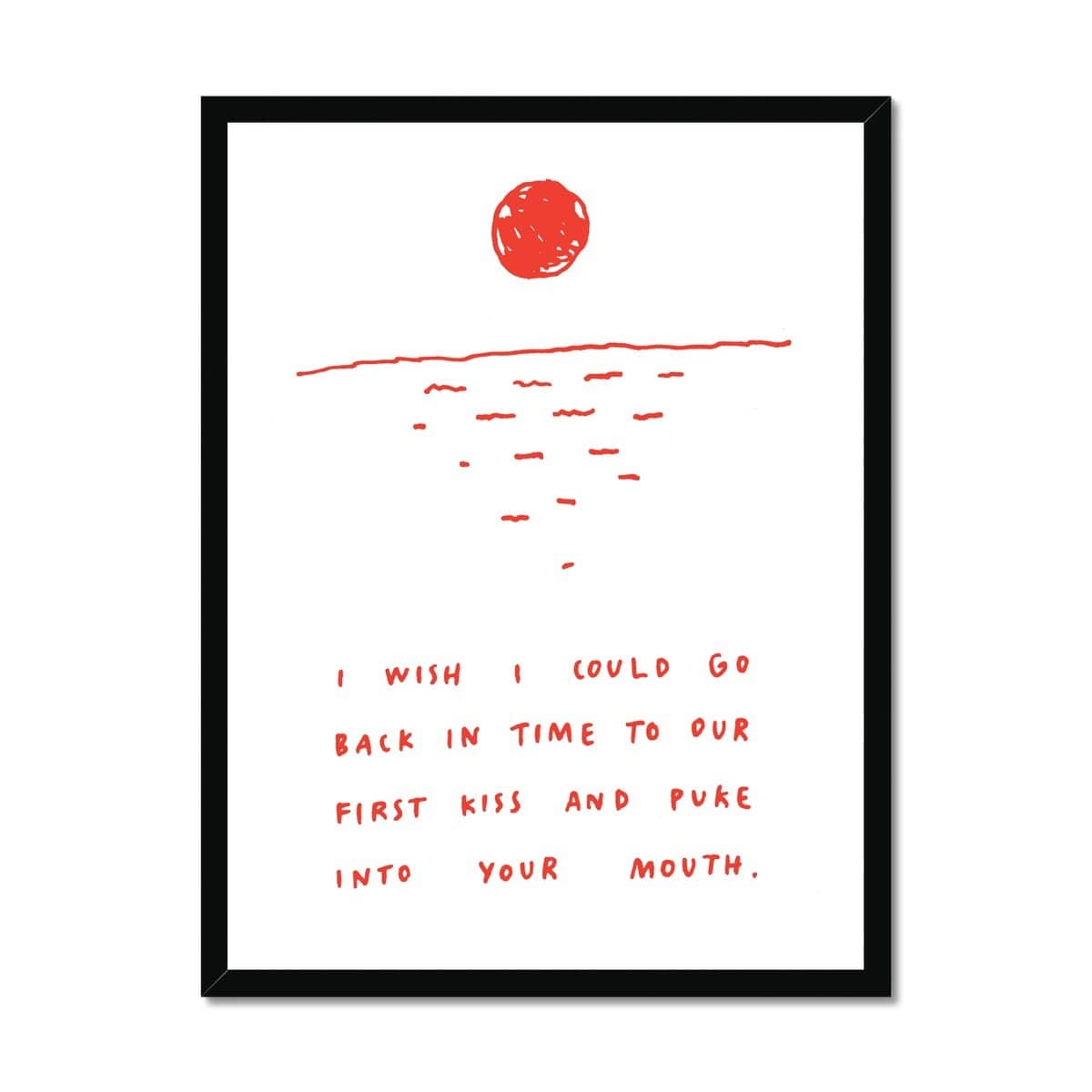 Prodigi Fine art 18"x24" / Black Frame Nadine Redlich | Kiss