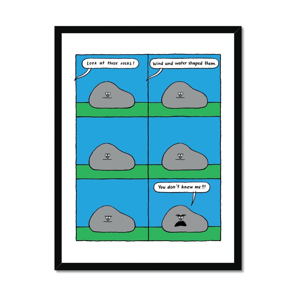 Prodigi Fine art 18"x24" / Black Frame Nadine Redlich | Rock