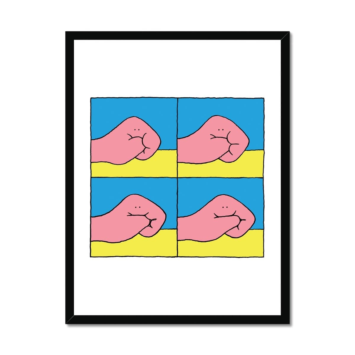 Prodigi Fine art 18"x24" / Black Frame Nadine Redlich | Smile