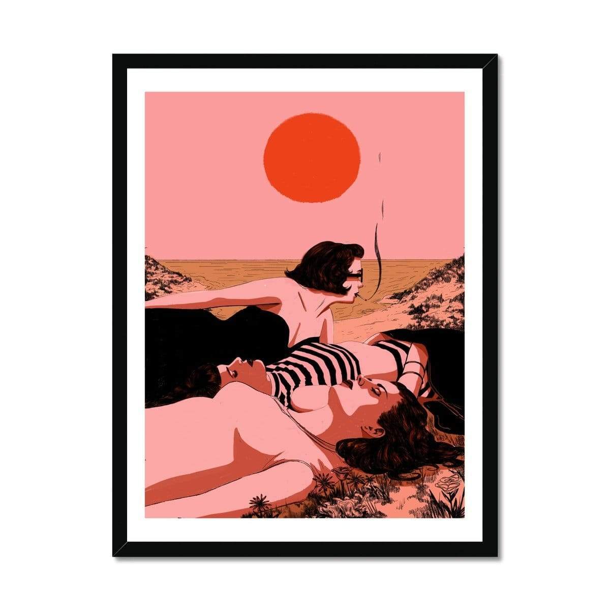 Prodigi Fine art 18"x24" / Black Frame Nicole Rifkin | Blood Moon