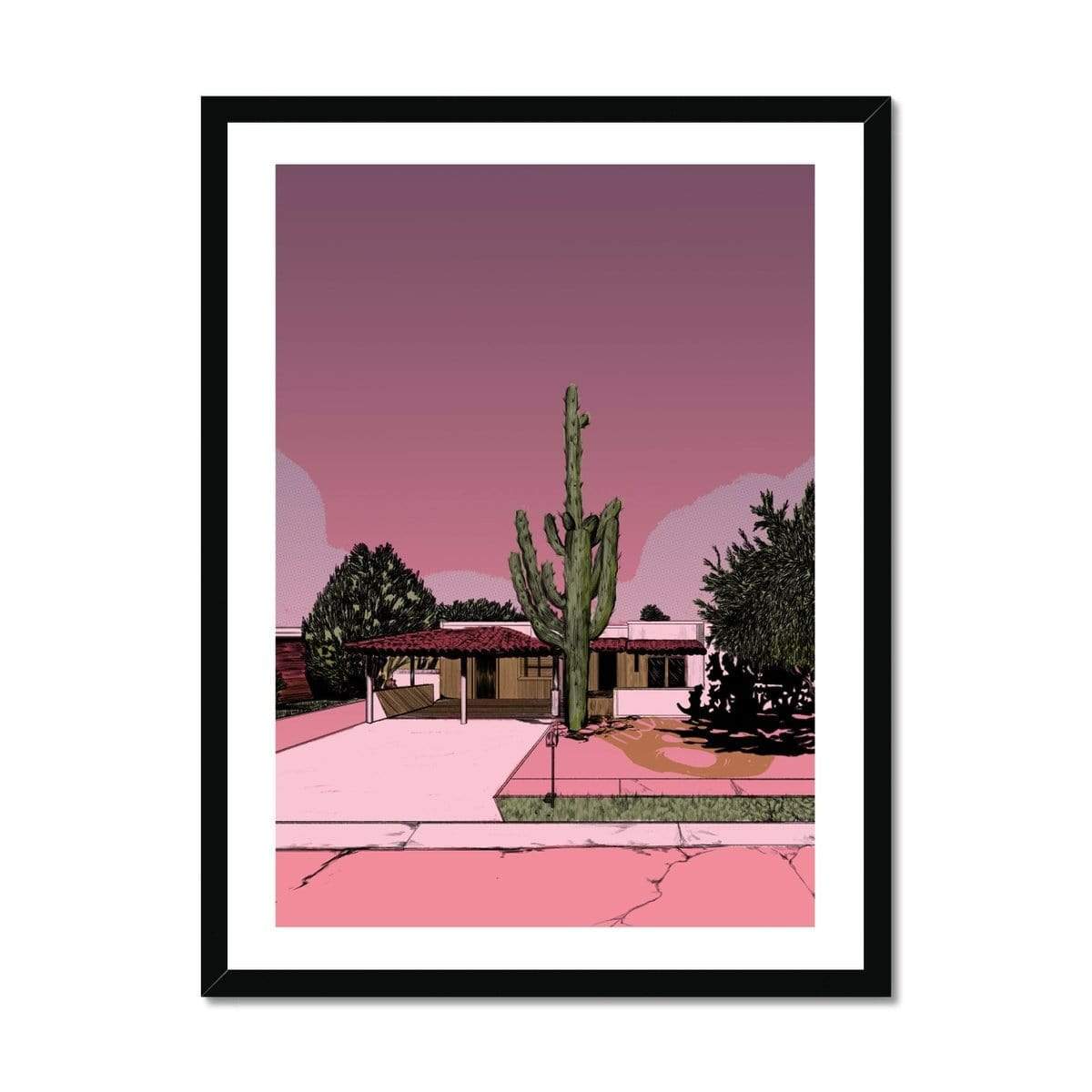 Prodigi Fine art 18"x24" / Black Frame Nicole Rifkin | Skull House