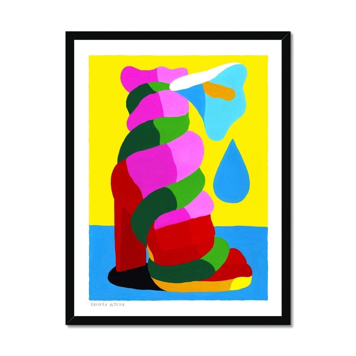 Prodigi Fine art 18"x24" / Black Frame Norme de beauté Framed Print