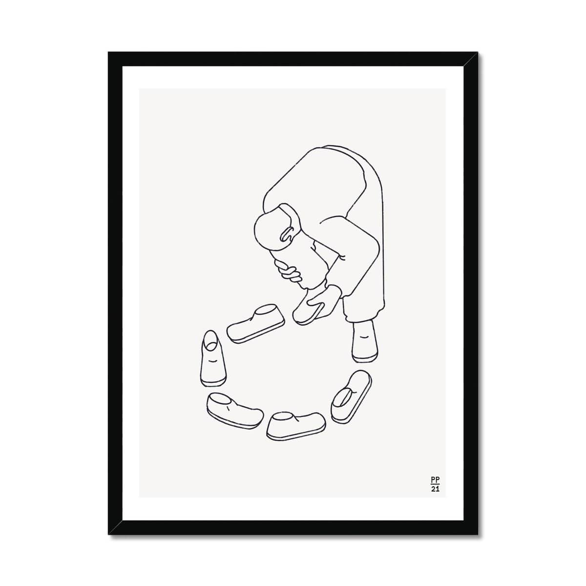 Prodigi Fine art 18"x24" / Black Frame Pavel Popov | In My Shoes Framed Print