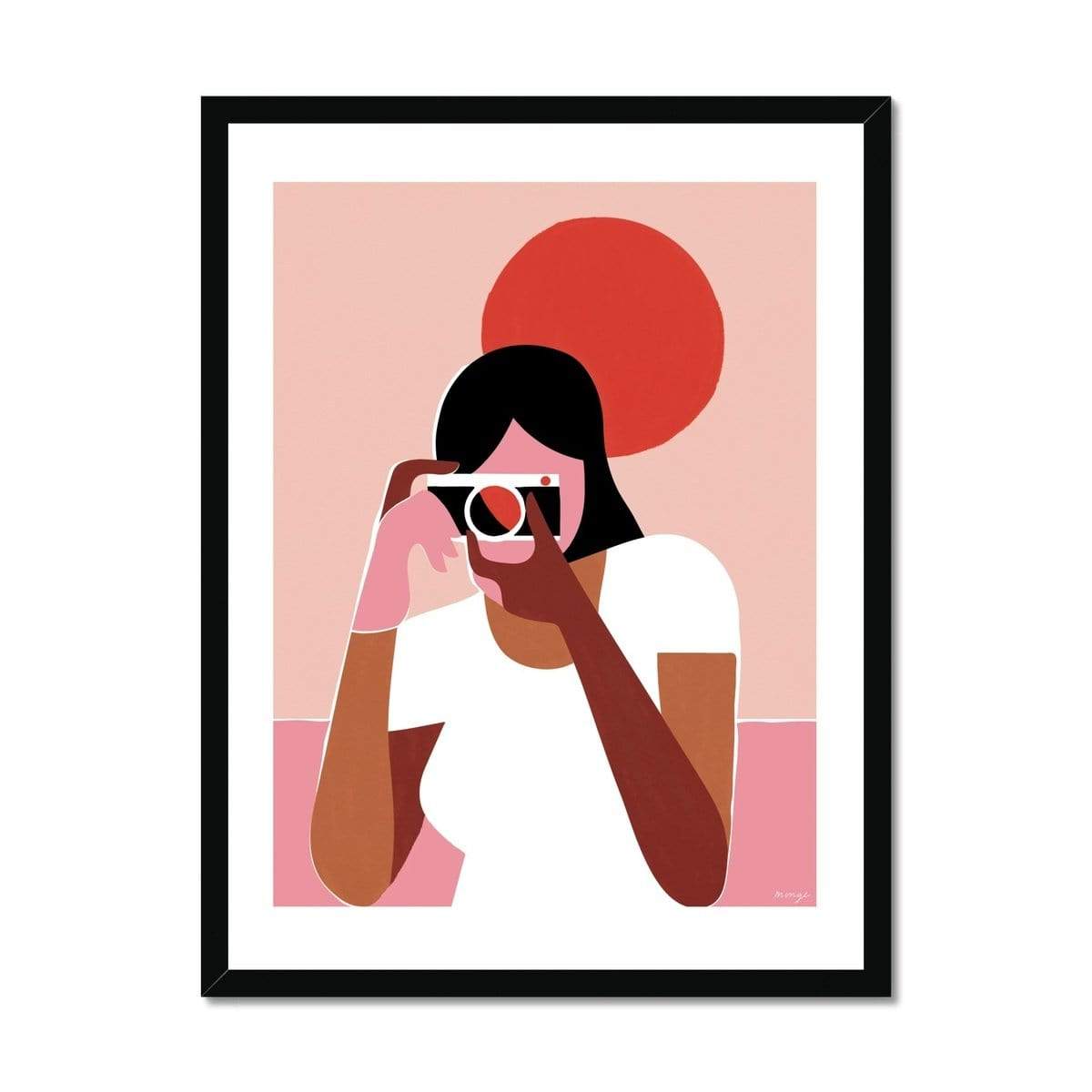 Prodigi Fine art 18"x24" / Black Frame Quentin Monge | Catching the red light