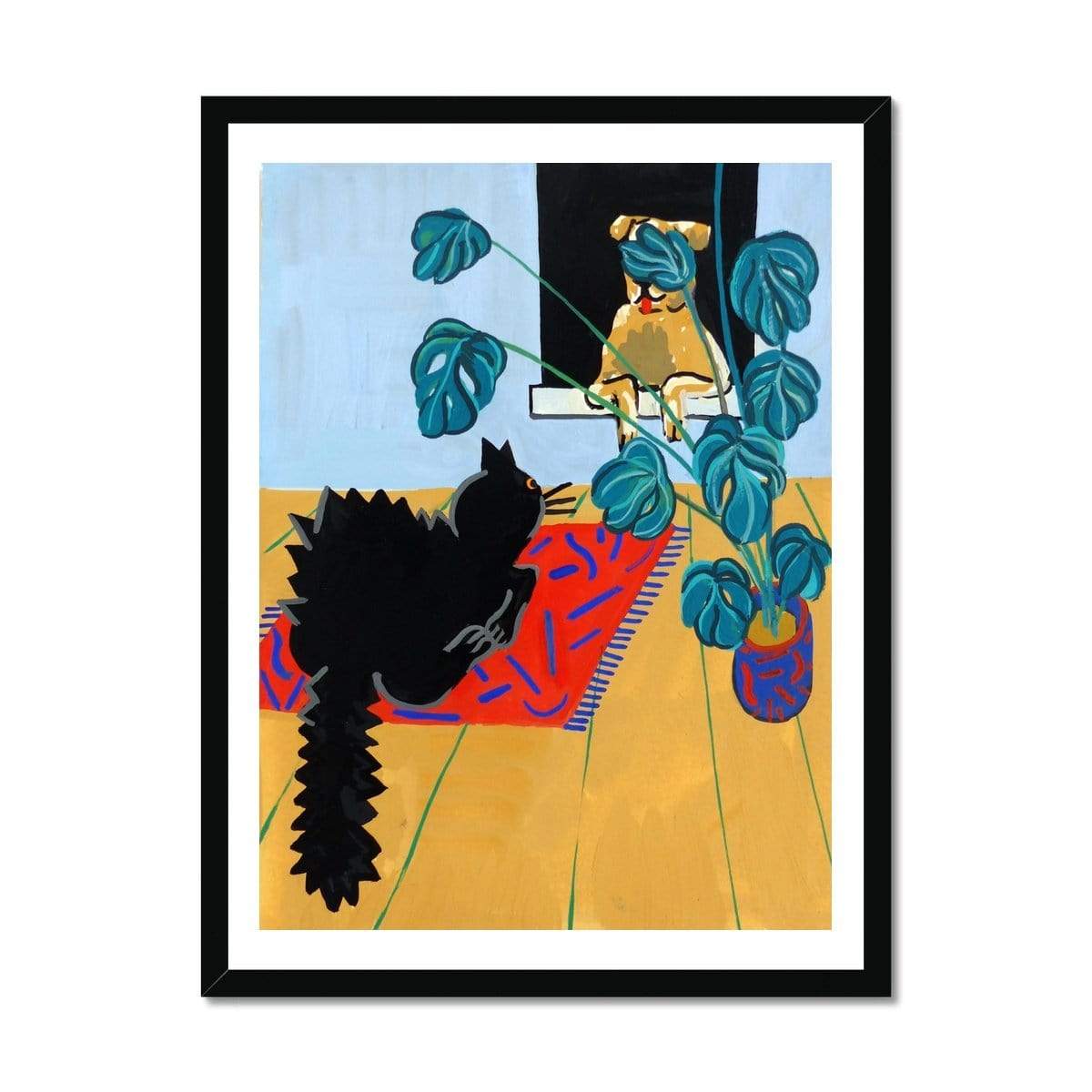 Prodigi Fine art 18"x24" / Black Frame Rebecca Cottrell | Scaredy Cat