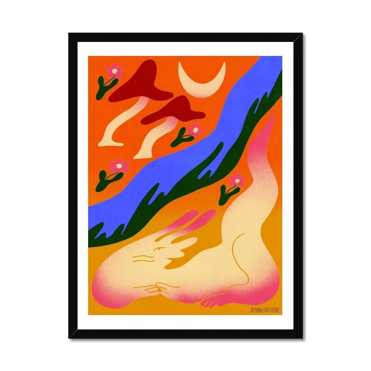 Prodigi Fine art 18"x24" / Black Frame Roisin O’Donnell | Summer Friends Framed Print