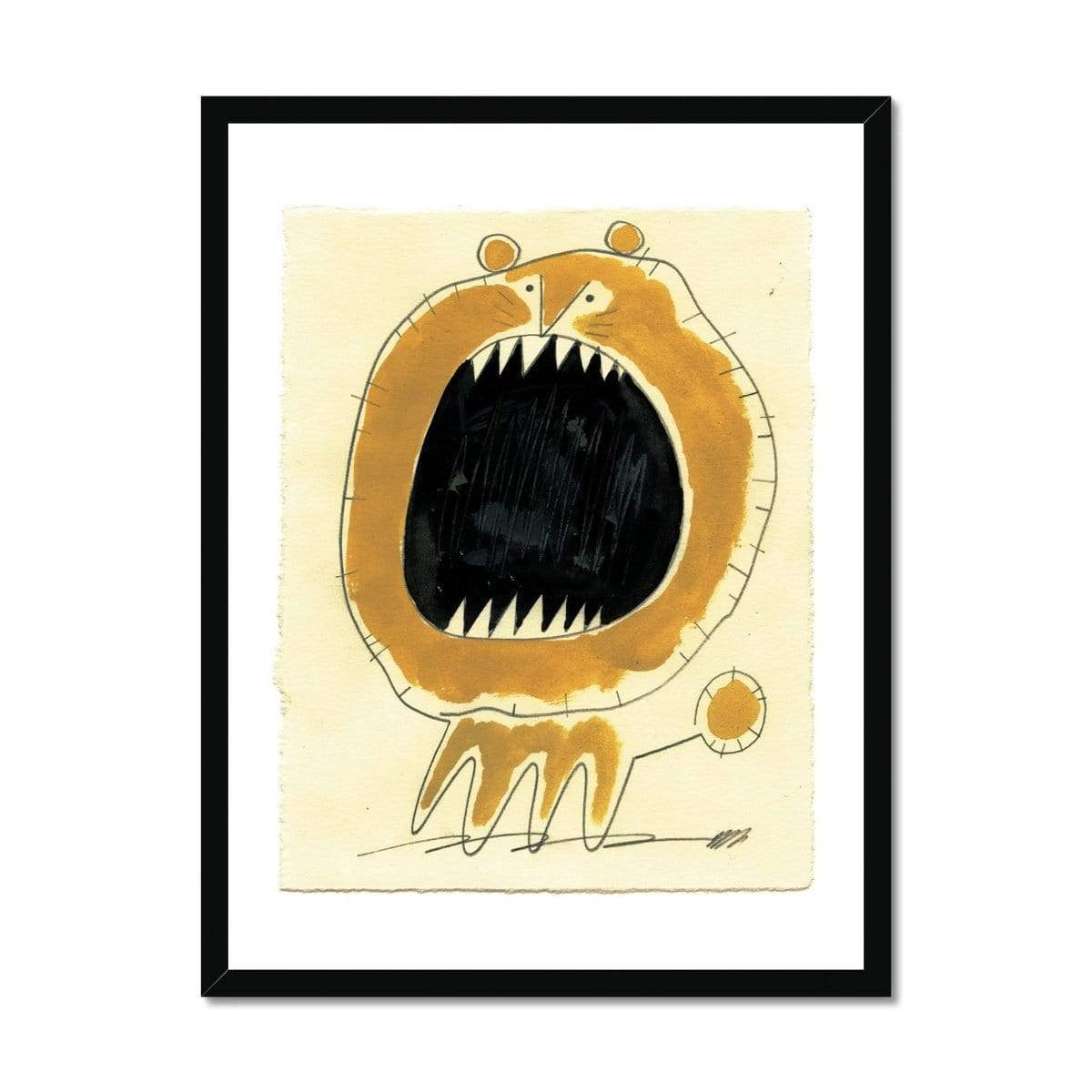 Prodigi Fine art 18"x24" / Black Frame Roman Muradov | Lion