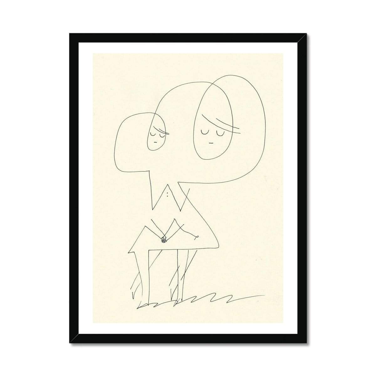 Prodigi Fine art 18"x24" / Black Frame Roman Muradov | Sisters