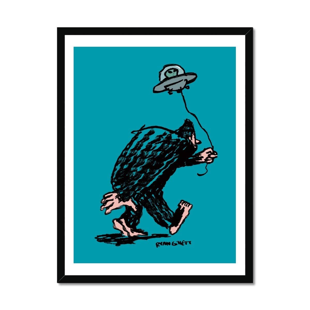 Prodigi Fine art 18"x24" / Black Frame Ryan Gillett | Take Me To Your Leader Framed Print