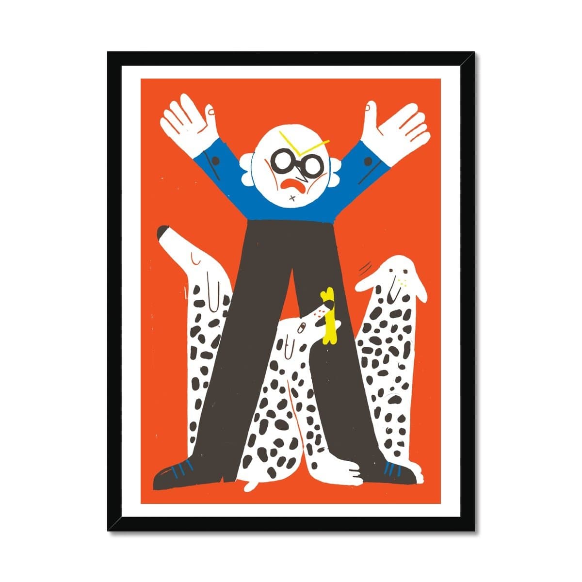 Prodigi Fine art 18"x24" / Black Frame Sarah Mazzetti | Dogs