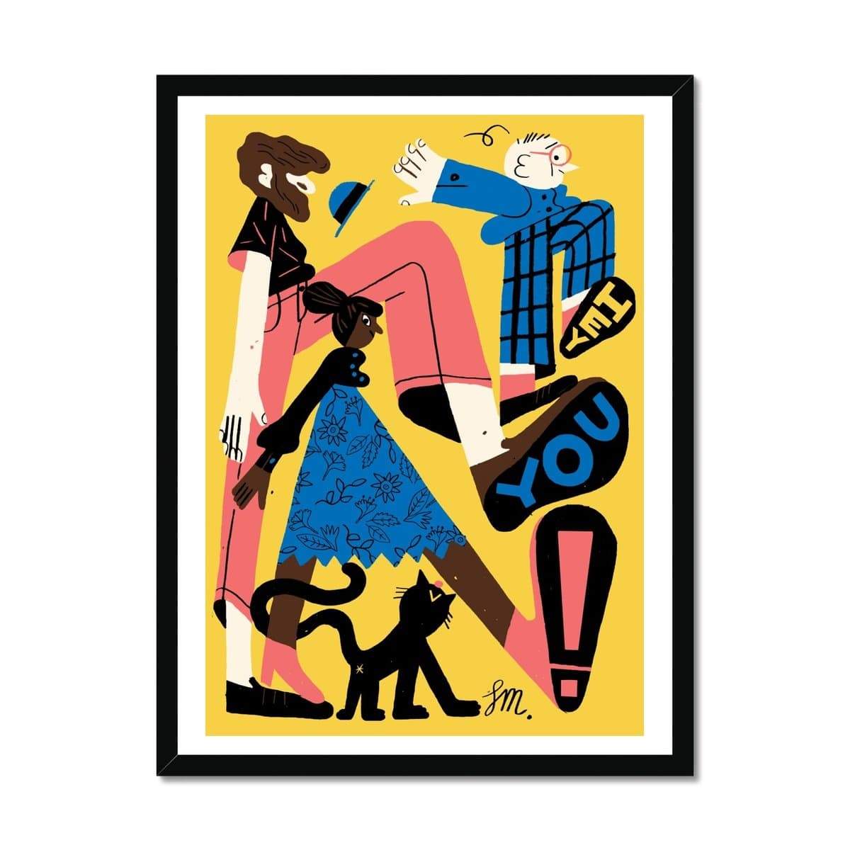 Prodigi Fine art 18"x24" / Black Frame Sarah Mazzetti | Hey You