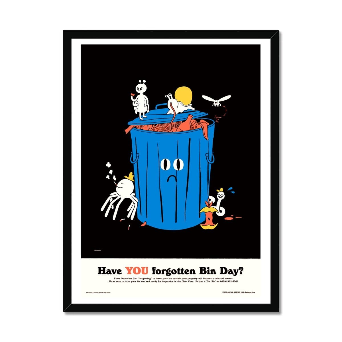 Prodigi Fine art 18"x24" / Black Frame Stephen Maurice Graham | Bin Day