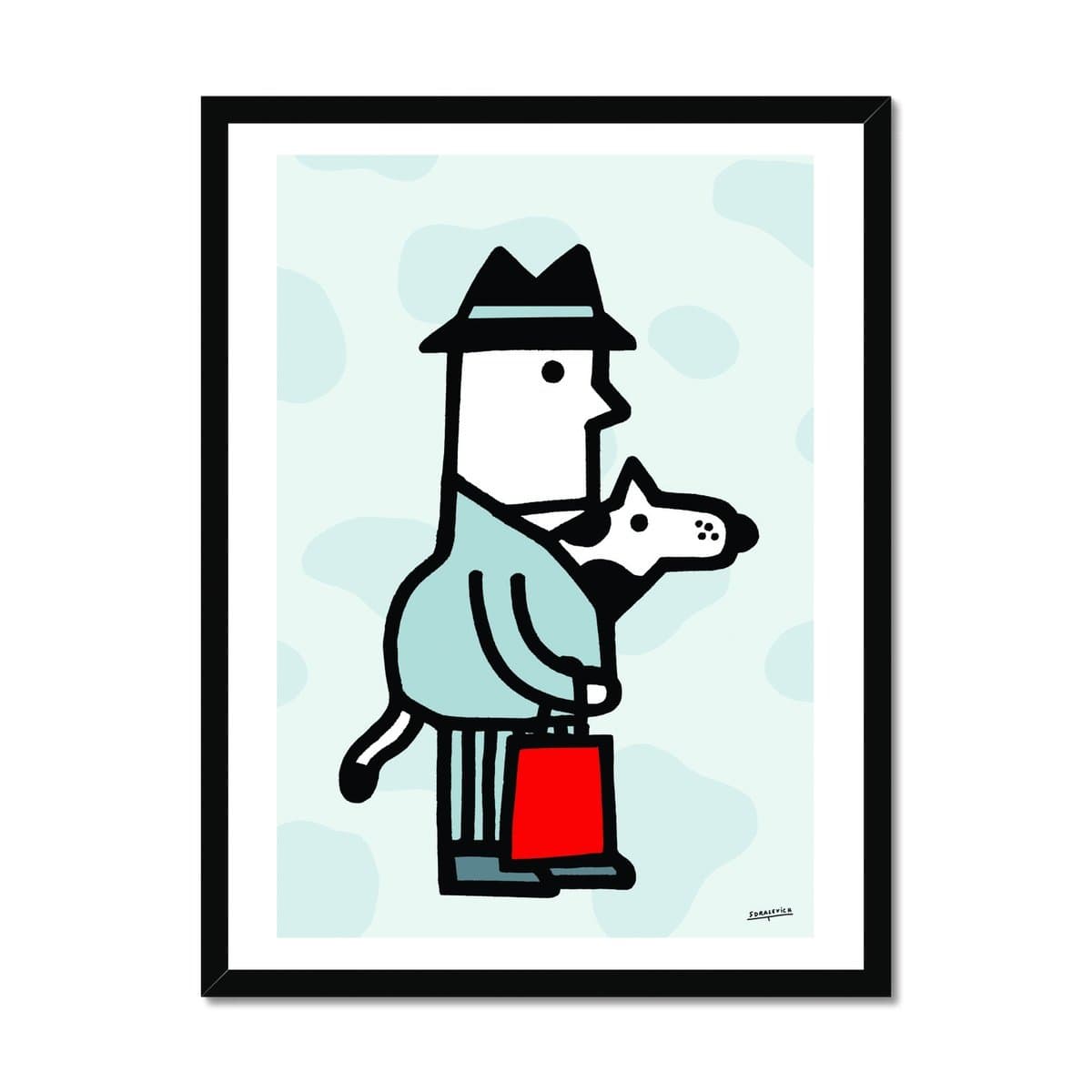 Prodigi Fine art 18"x24" / Black Frame Teresa Sdralevich | Best Friend