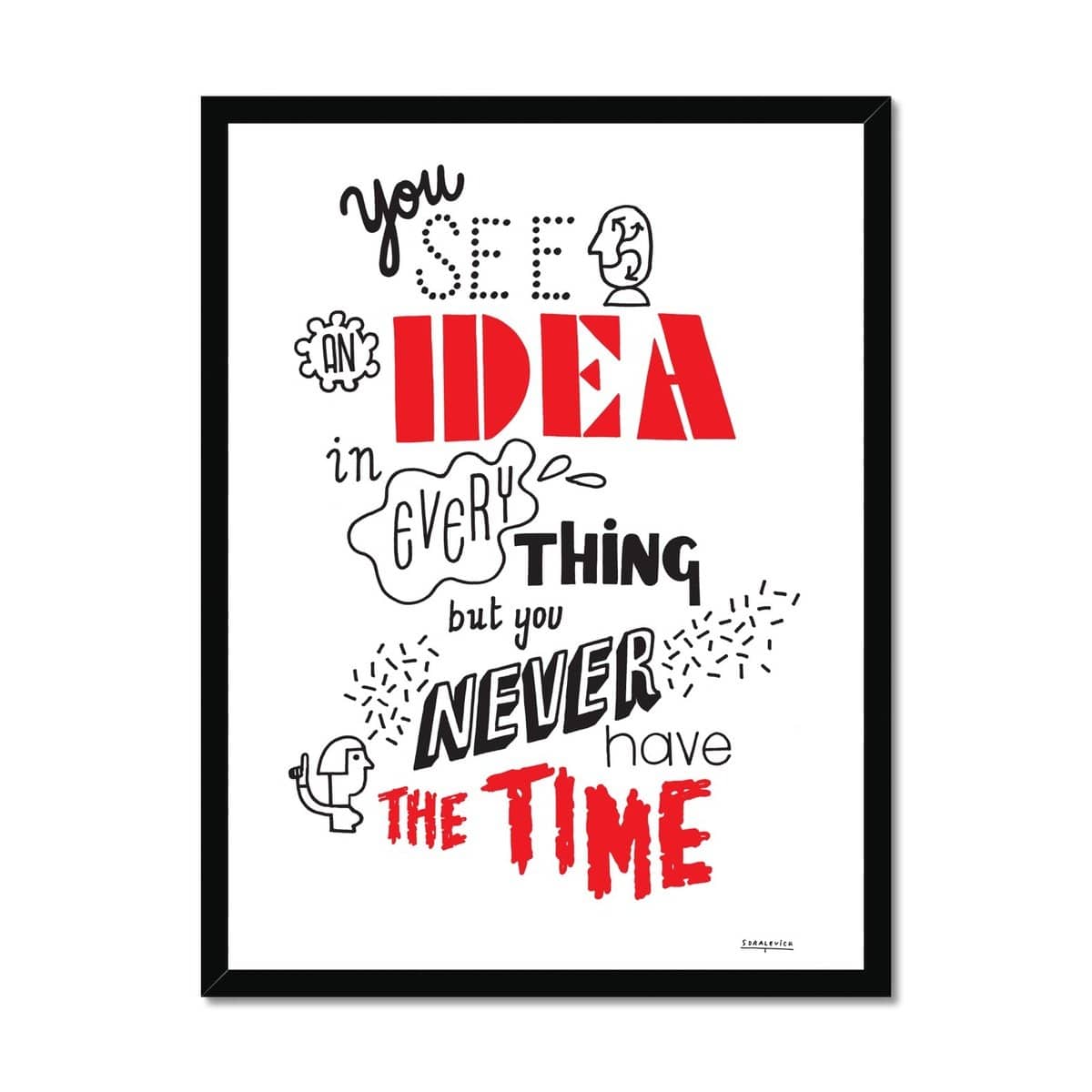 Prodigi Fine art 18"x24" / Black Frame Teresa Sdralevich | Ideas