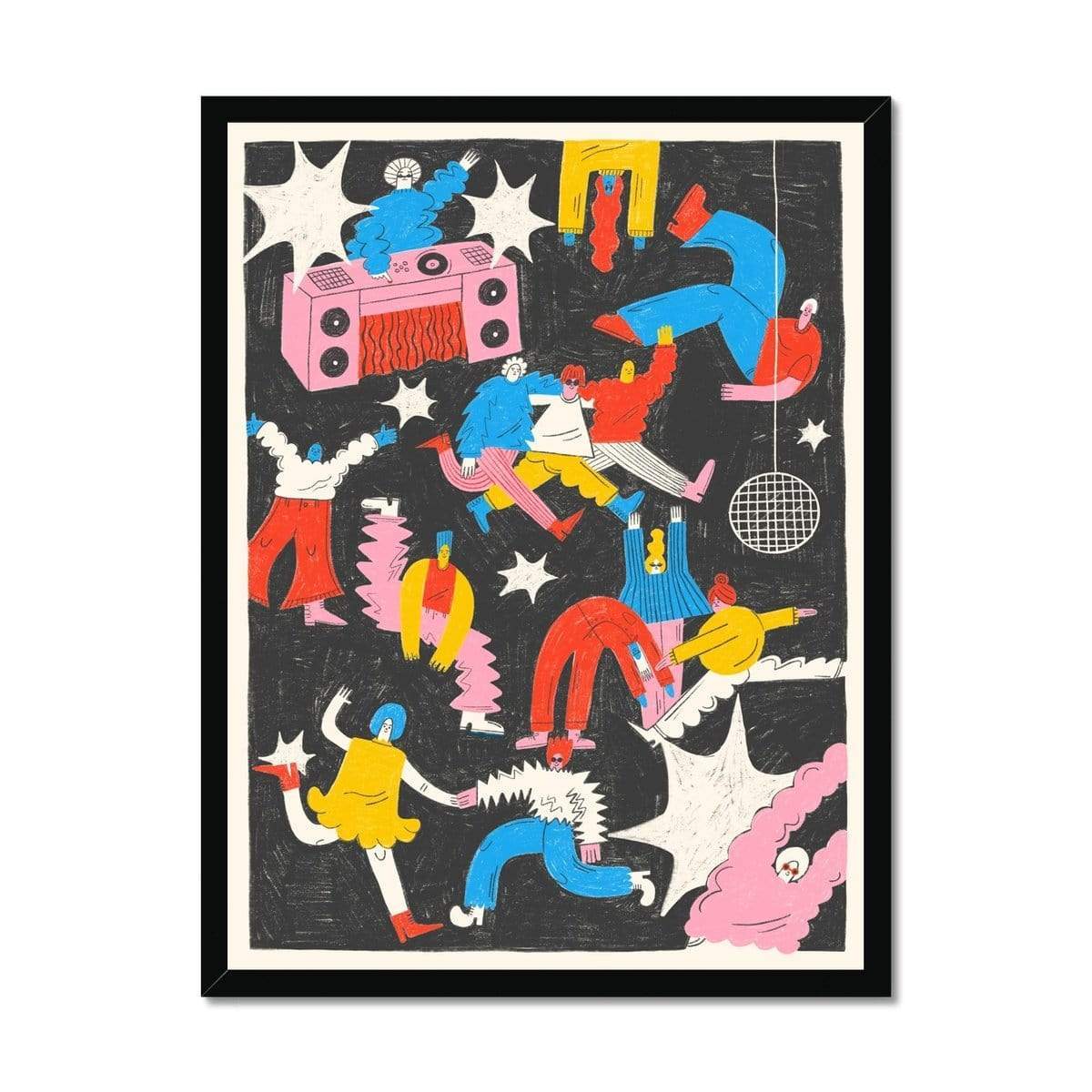 Prodigi Fine art 18"x24" / Black Frame Tess Smith-Roberts | Boogie Wonderland