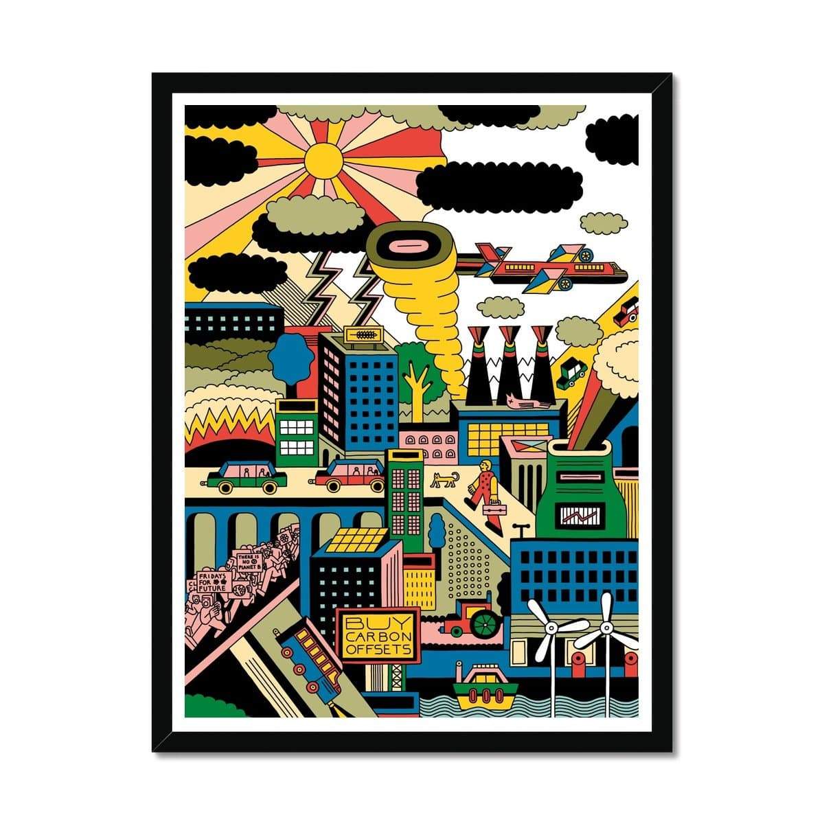 Prodigi Fine art 18"x24" / Black Frame THE GREAT DISRUPTOR Framed Print