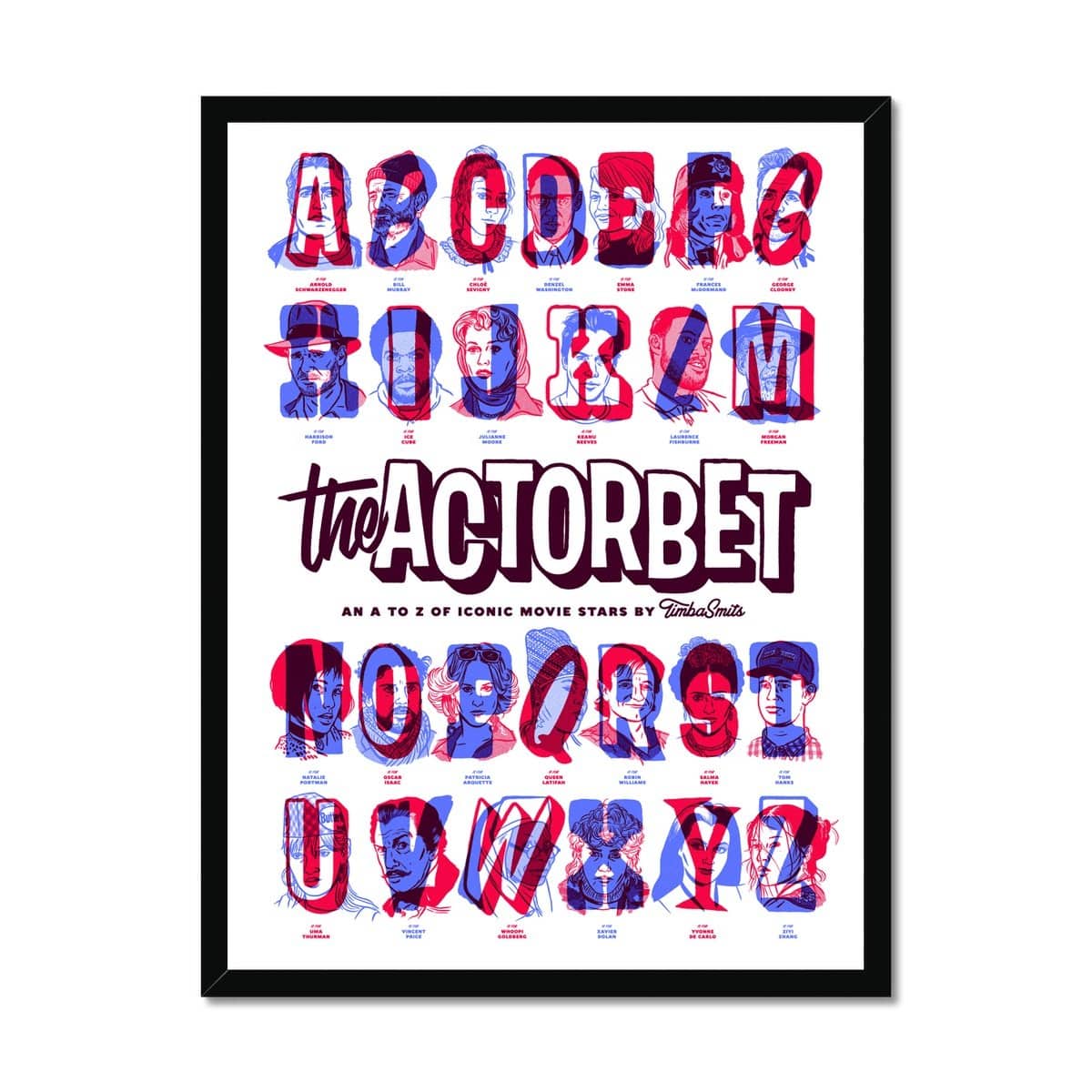 Prodigi Fine art 18"x24" / Black Frame Timba Smits | ACTORBET-A-Z